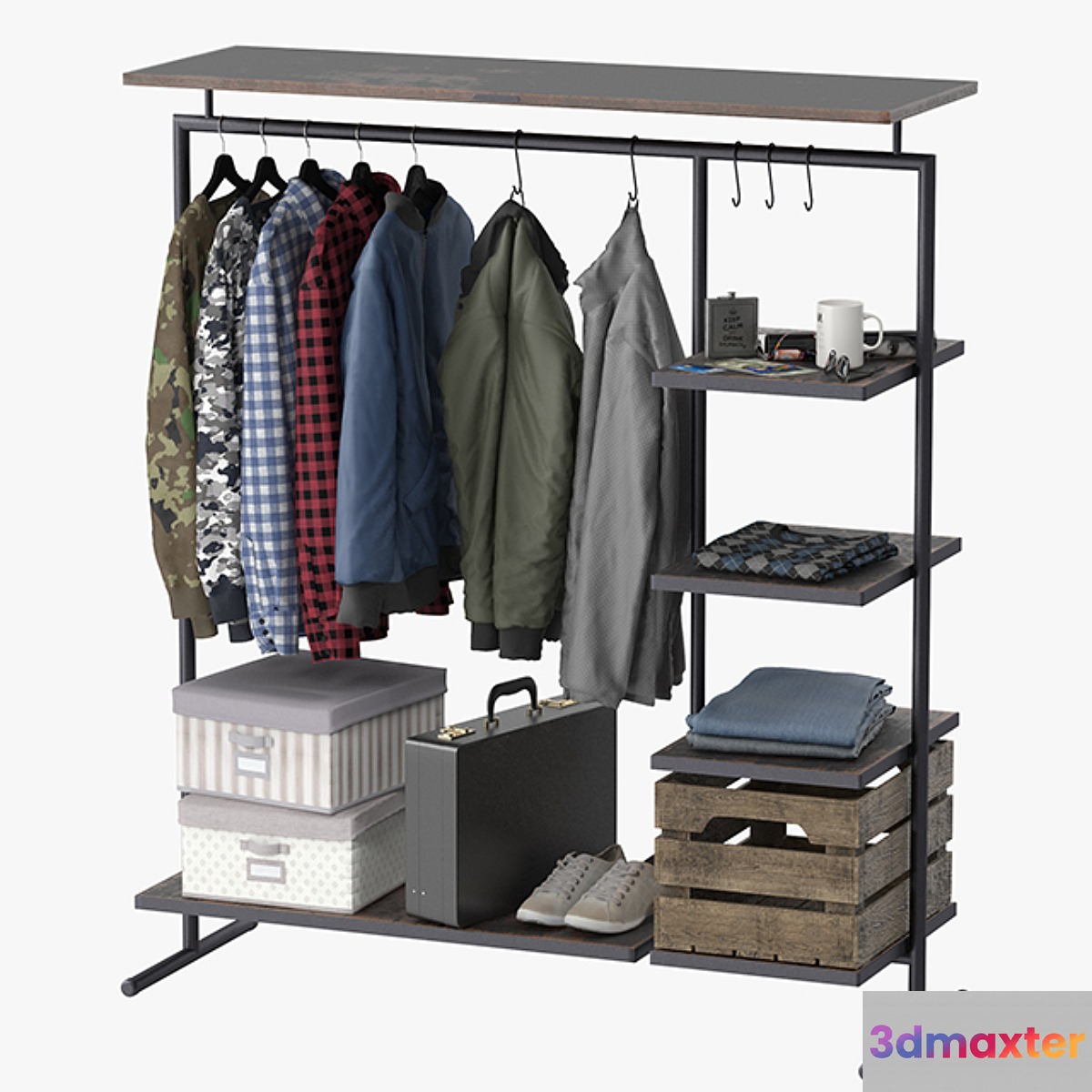 CLOTHES RACK WOOD