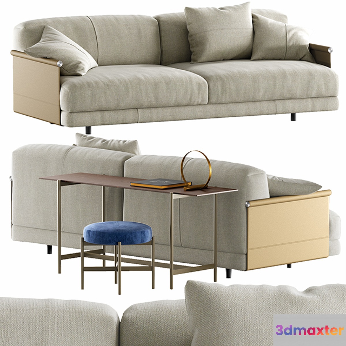 Sofa Ditre Italia Althon Night and Table Ditre Italia Erys 3D Max