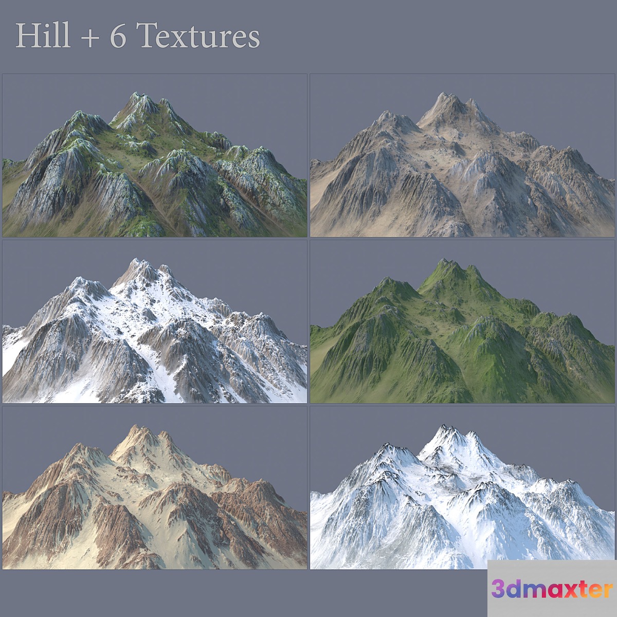 Hill (6 Textures) - No.4