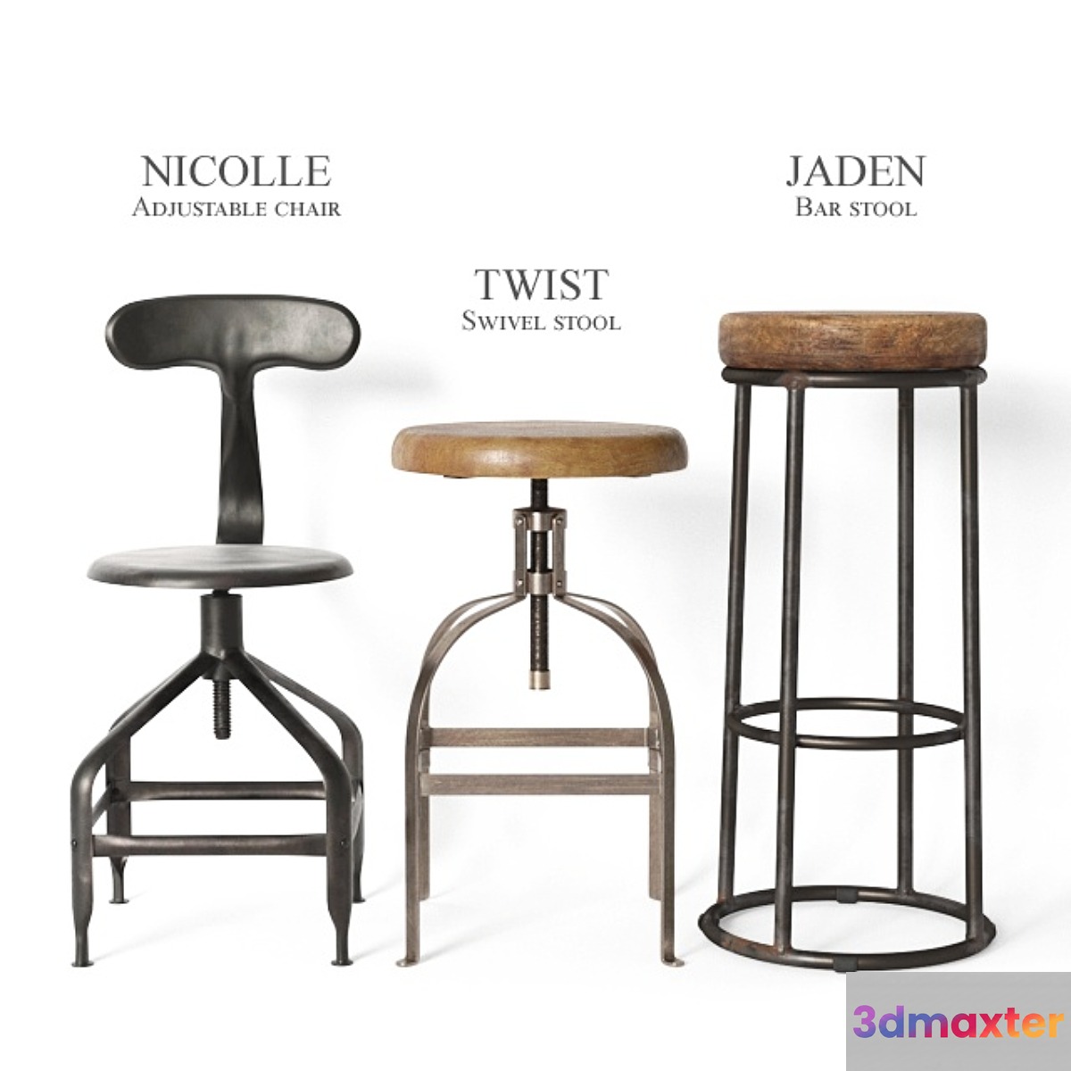 industrial stools and chairs part2 - No.4