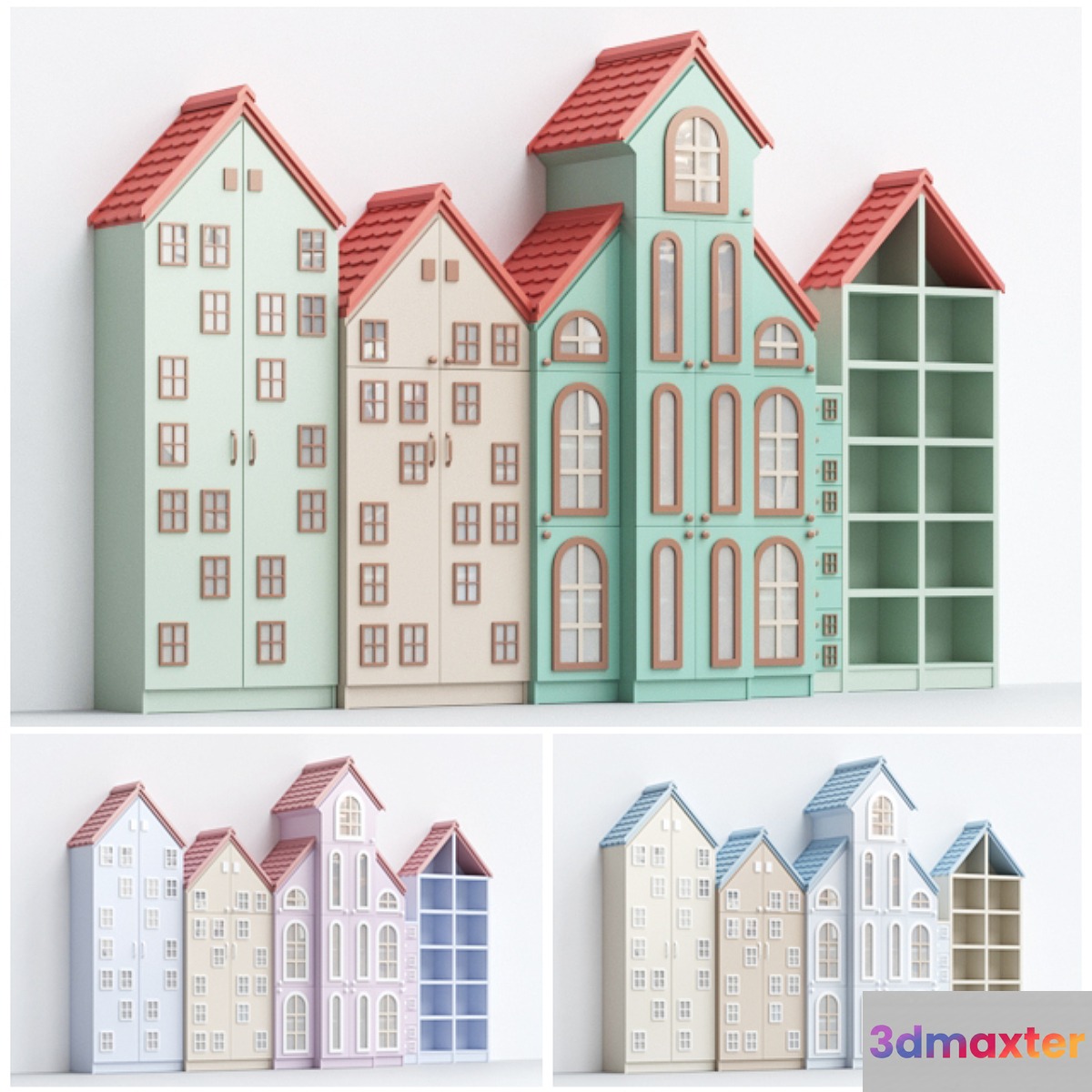 Children's cabinets-houses part 1 3D Max