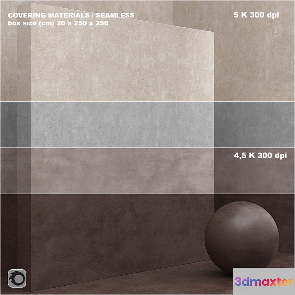 Material (seamless) - coating concrete plaster set 64