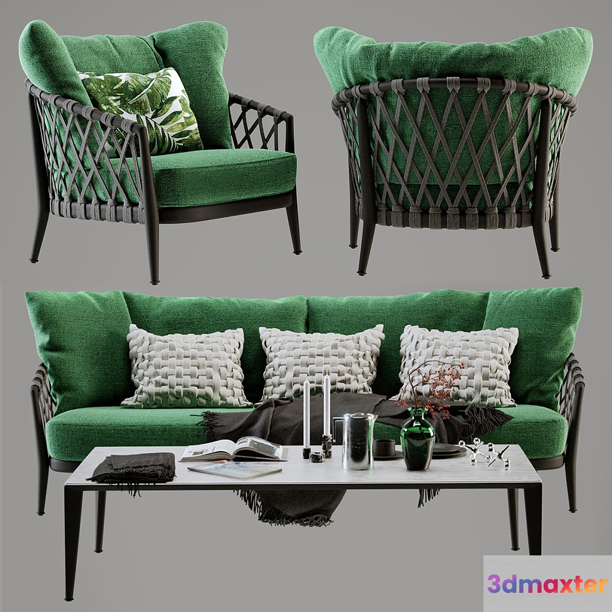 B & B Italia Erica Sofa and Chair
