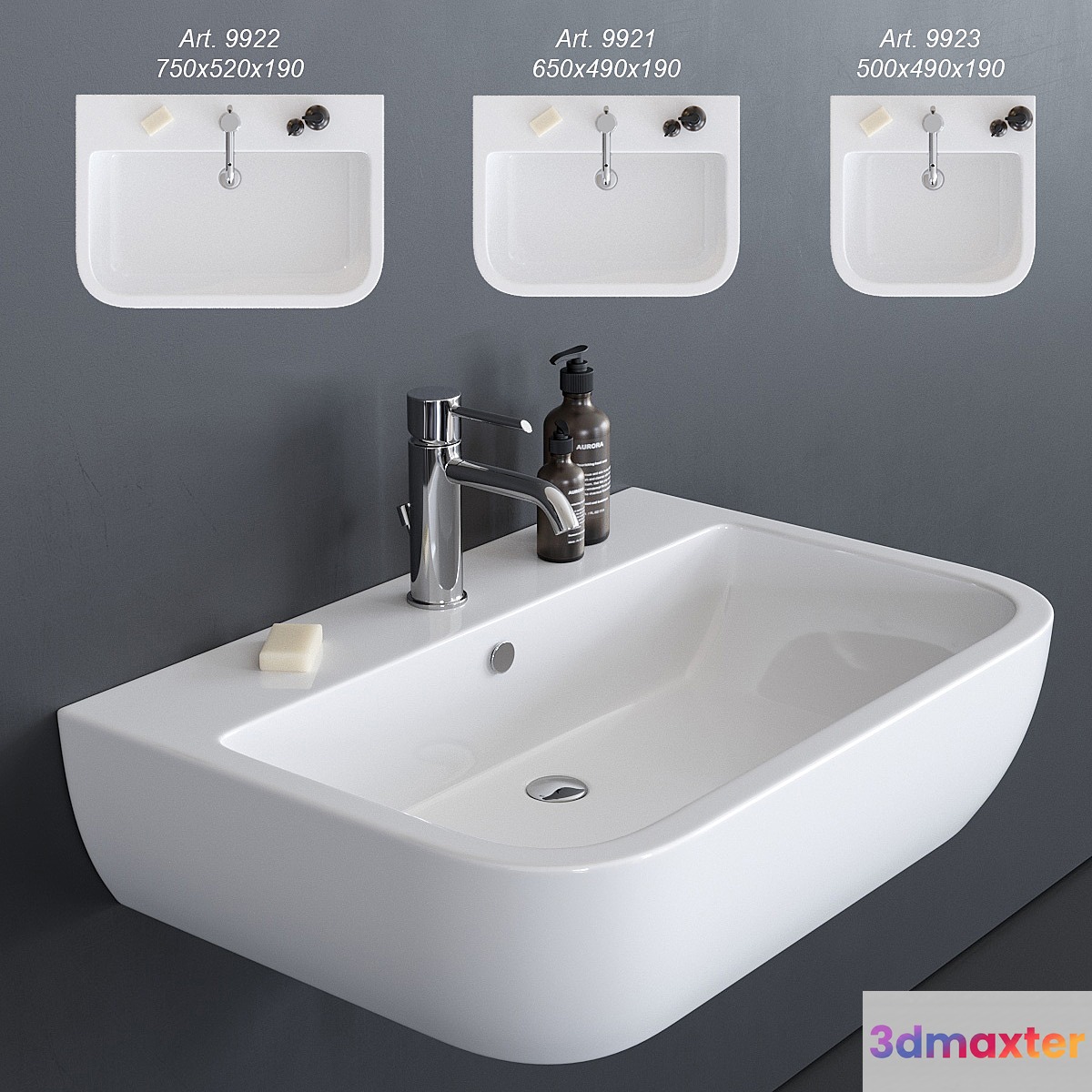 GALASSIA SA02 Washbasin art. 9921 art. 9922 art. 9923 - No.4