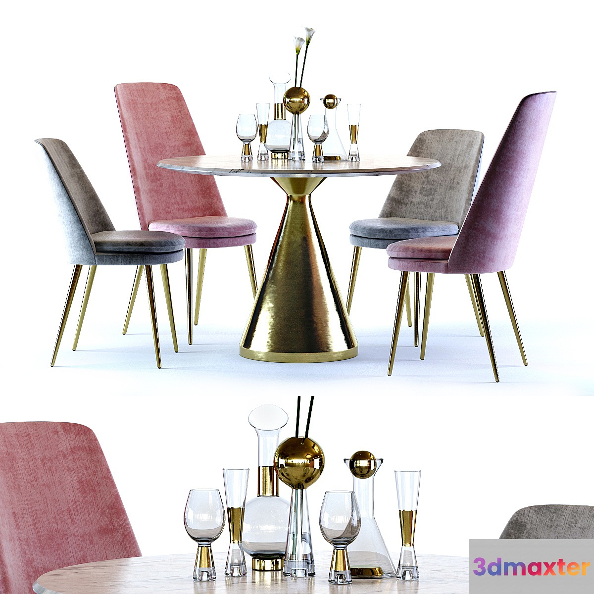 West Elm Silhouette Table and Finley Chair
