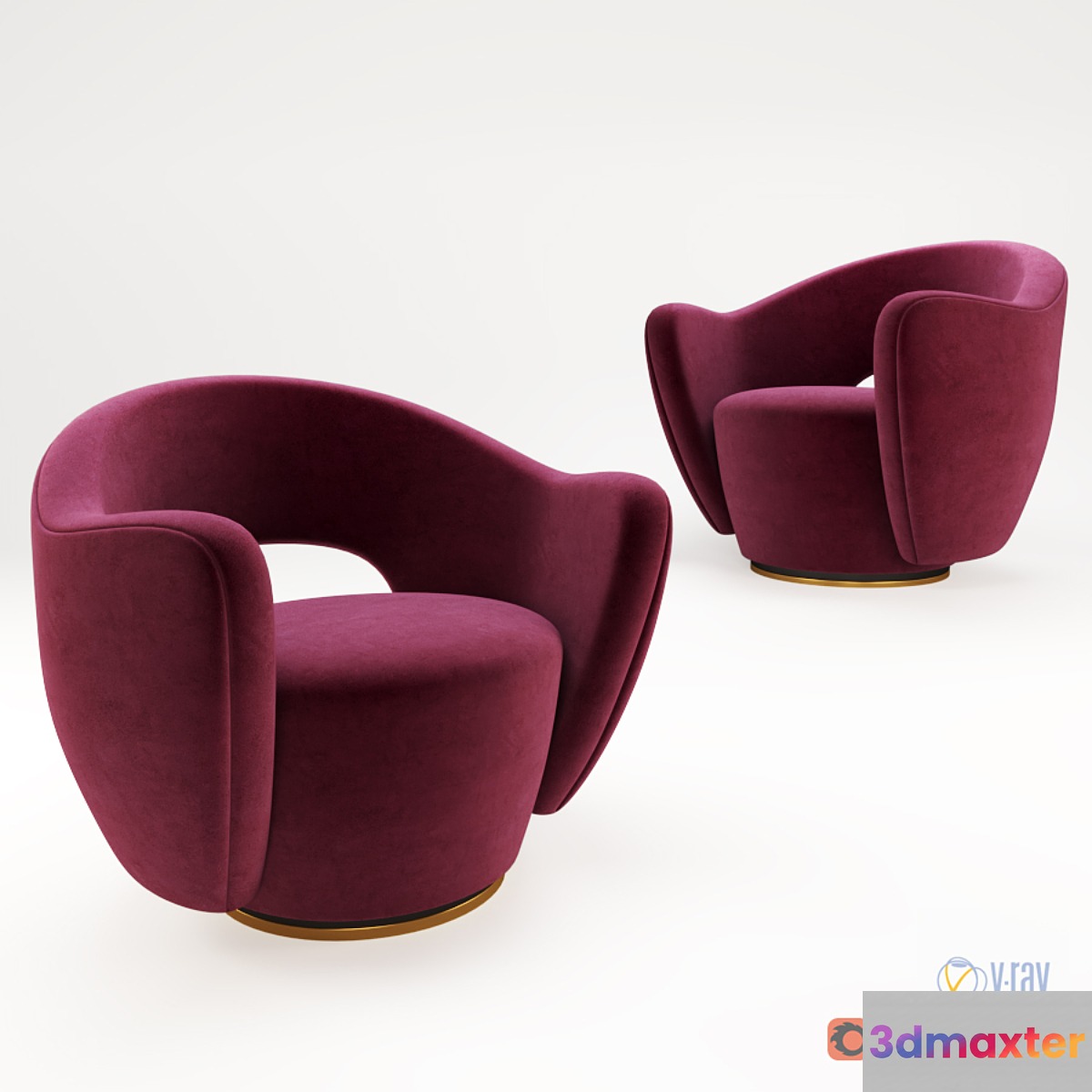 Holly Hunt Vladimir Kagan Wysiwyg chair 3D Max