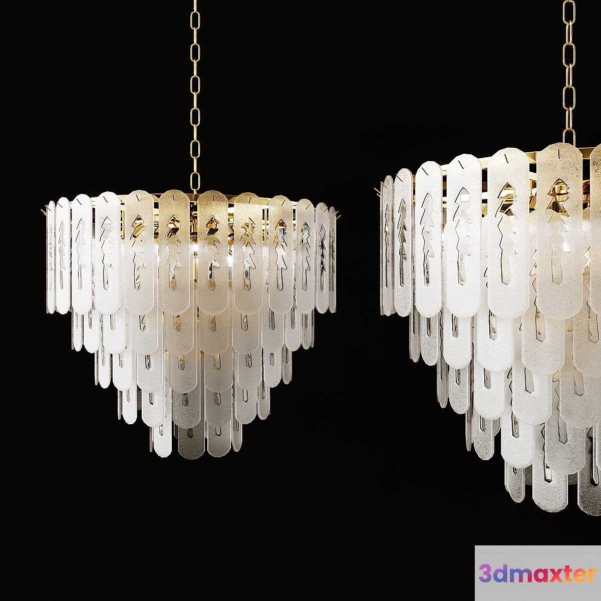 Chandelier riiveria 3D Max