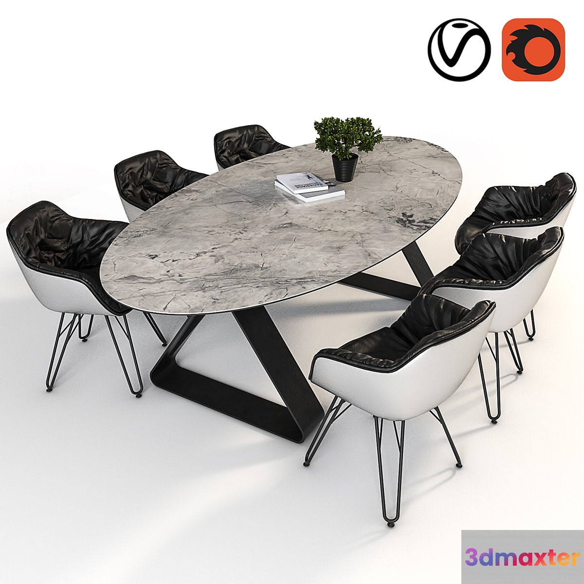 Dressy Lap and Stay table 3D Max