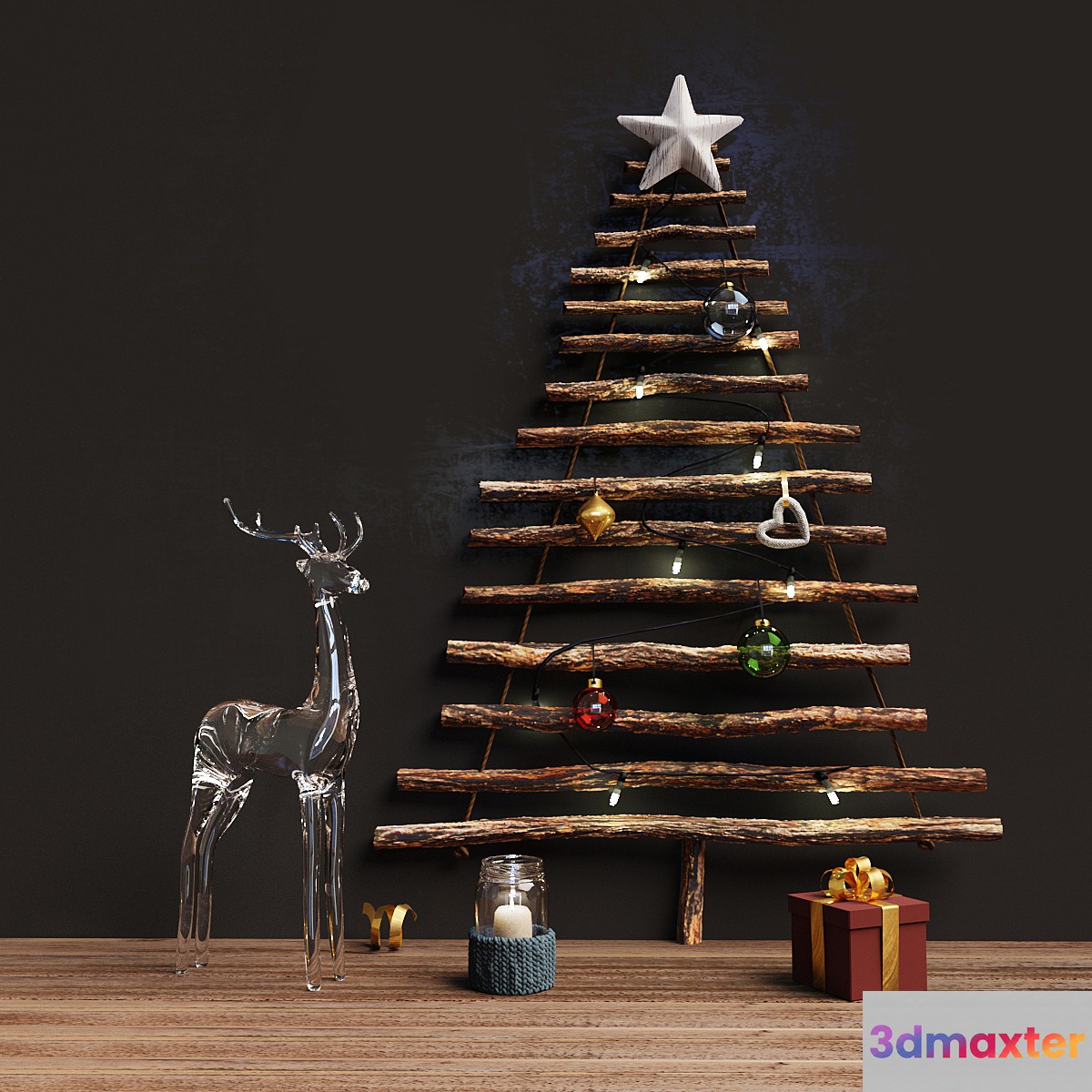 Christmas decor 3D Max