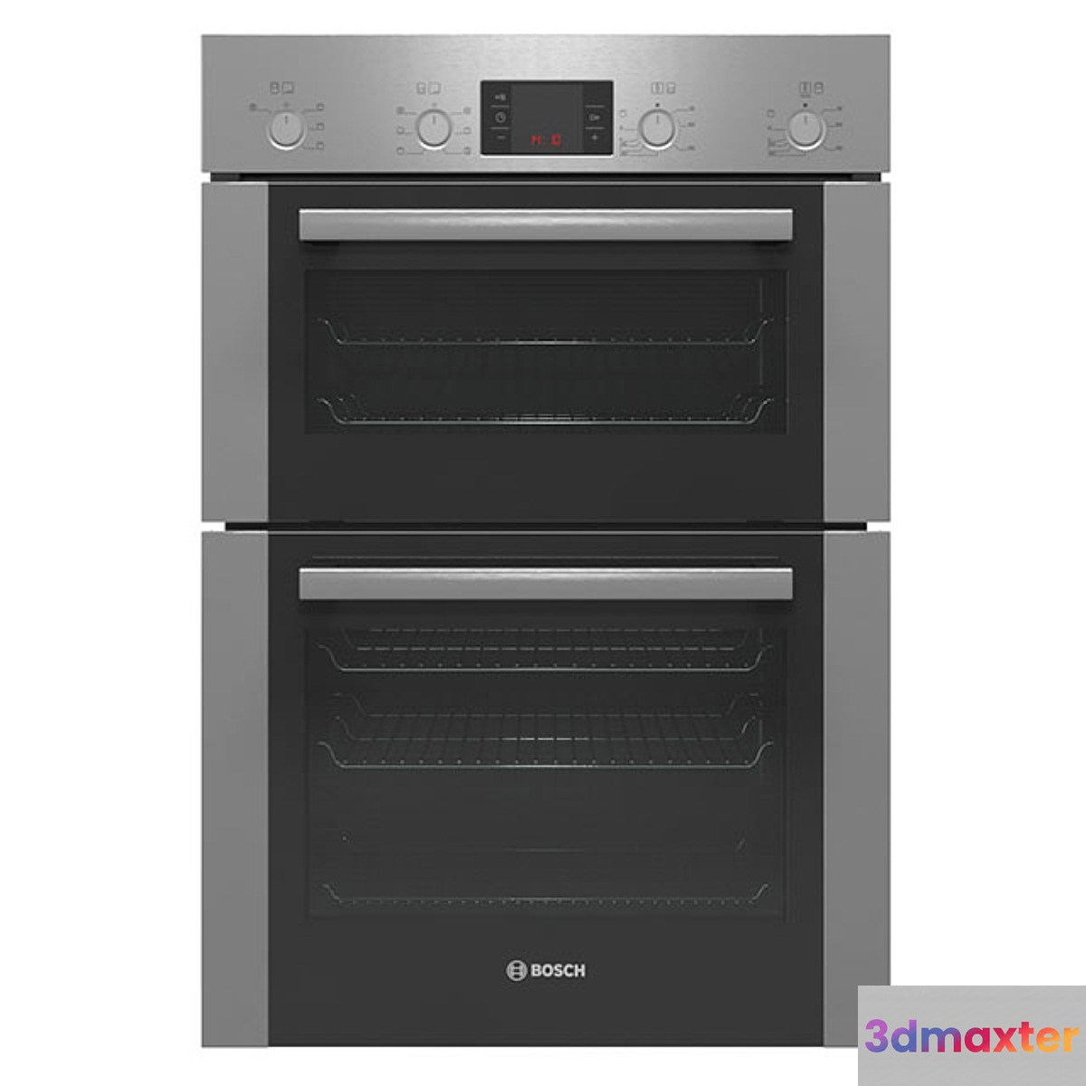 Bosch Serie6 HBM43B250B double oven from polished steel