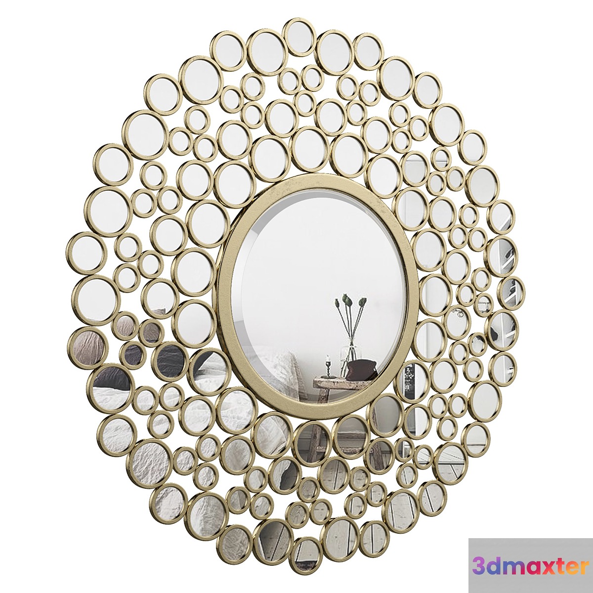 Kentwood Round Wall Mirror VKGL1574 3D Max