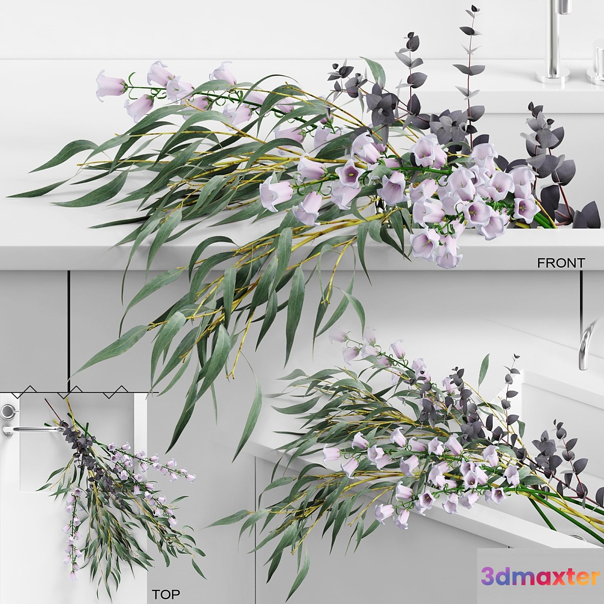 Flowers in sink