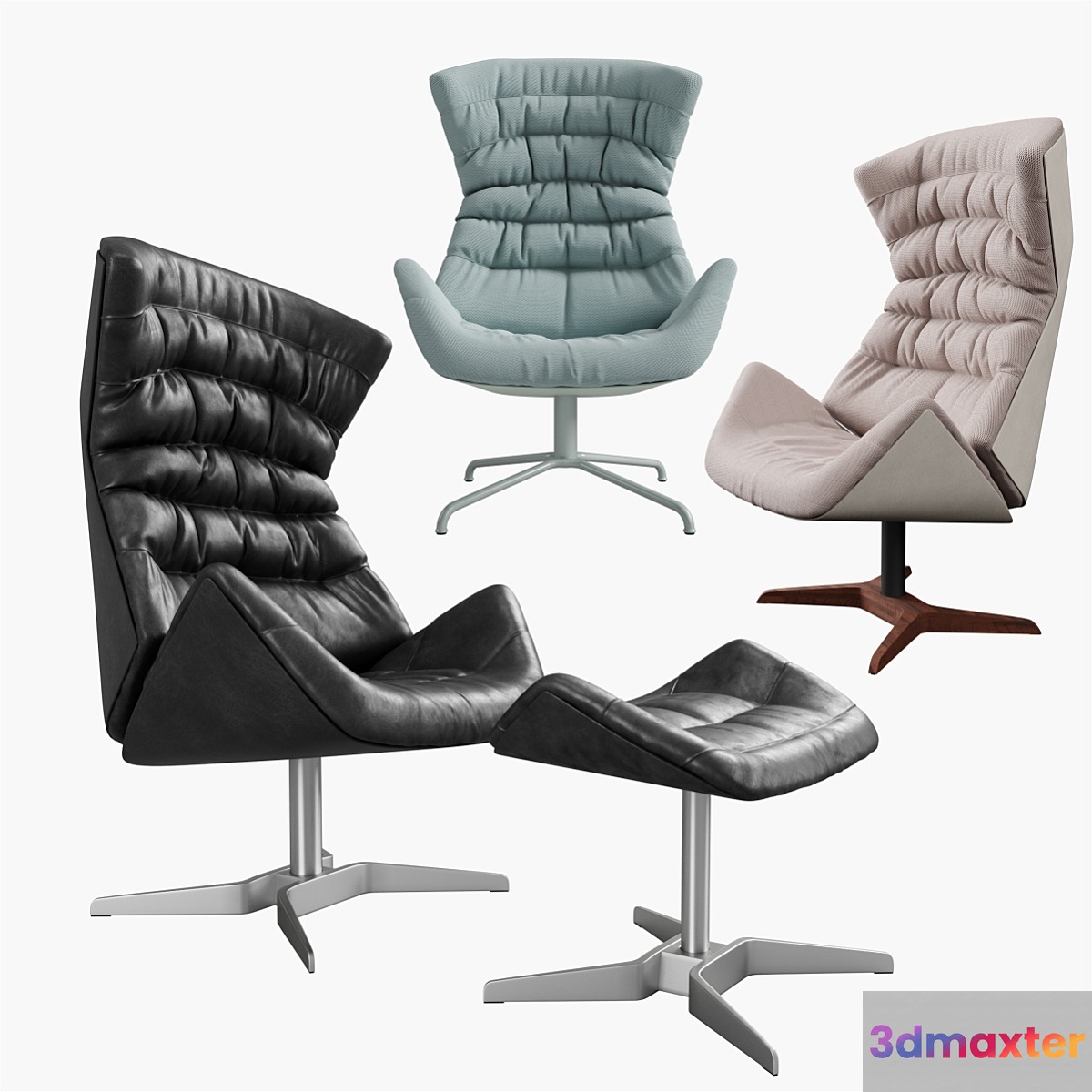 THONET 808 Lounge Armchair 3D Max