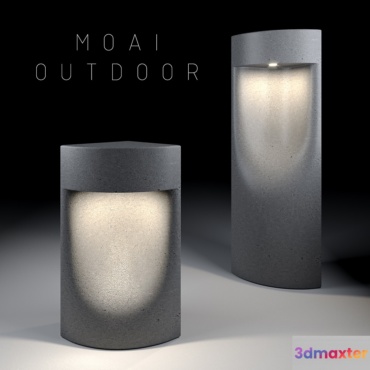 Garden lights company BOVER_collection MOAI 3D Max