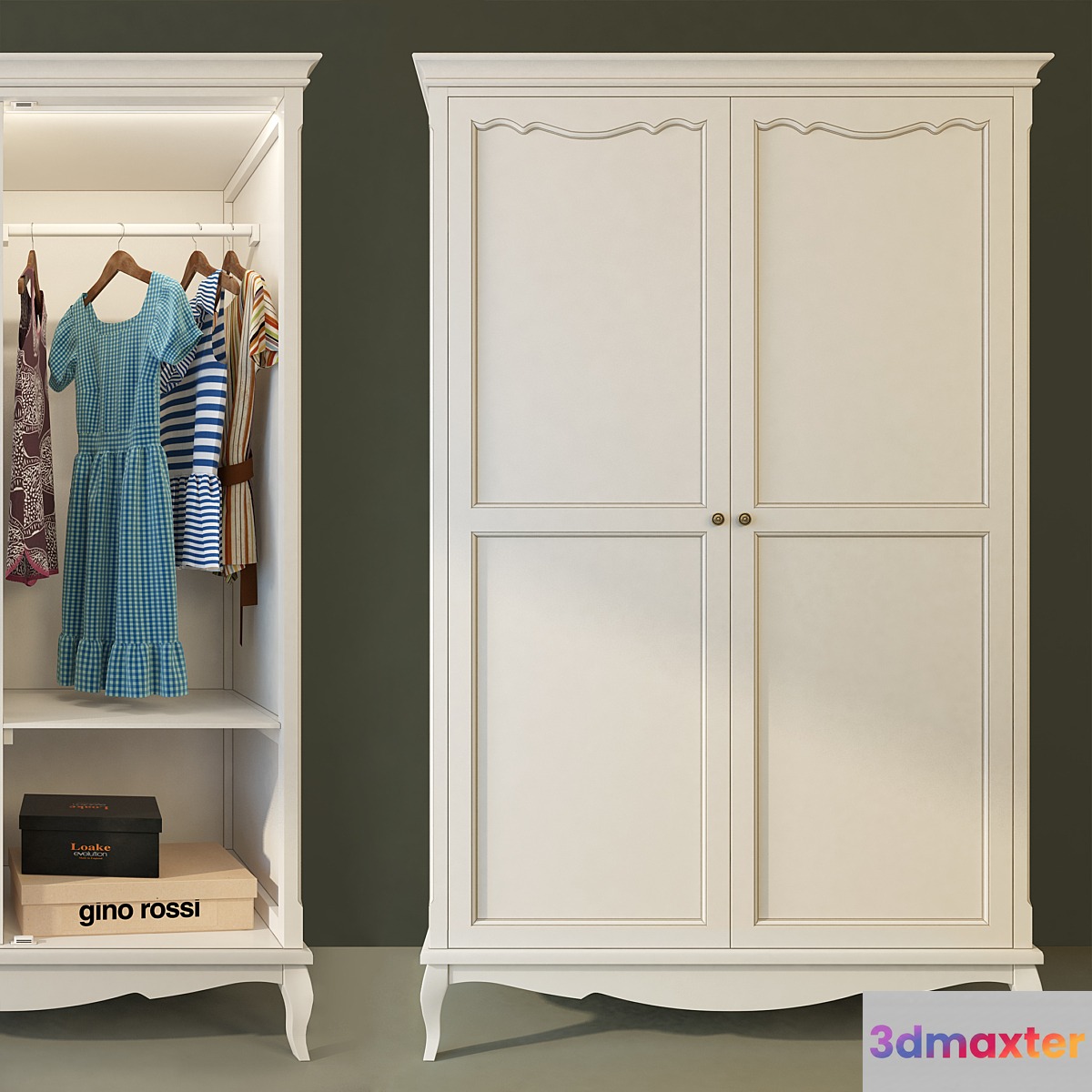 Wardrobe Leontina beige. Whatnot
