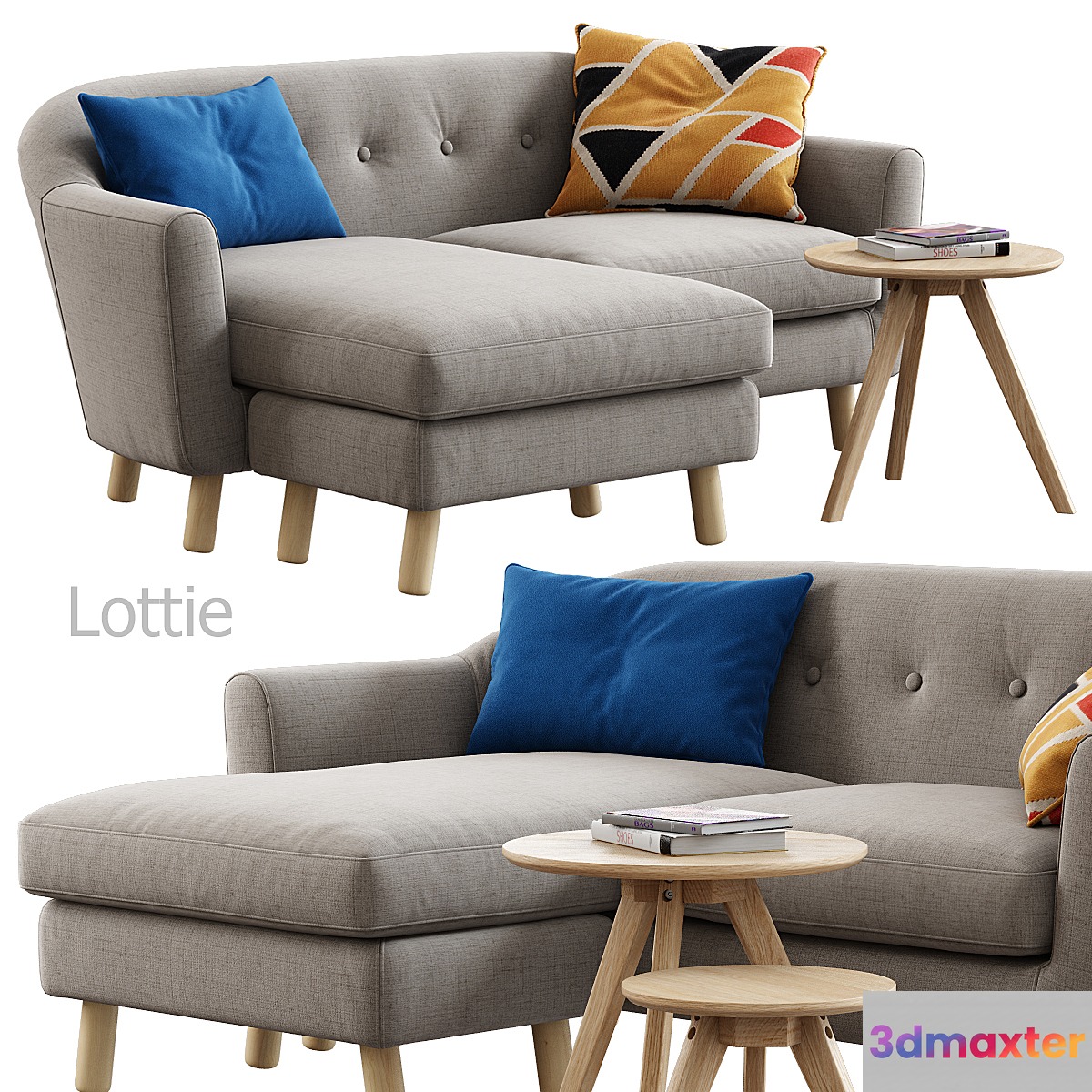 Made _ Lottie (Corner Sofa) 3D Max