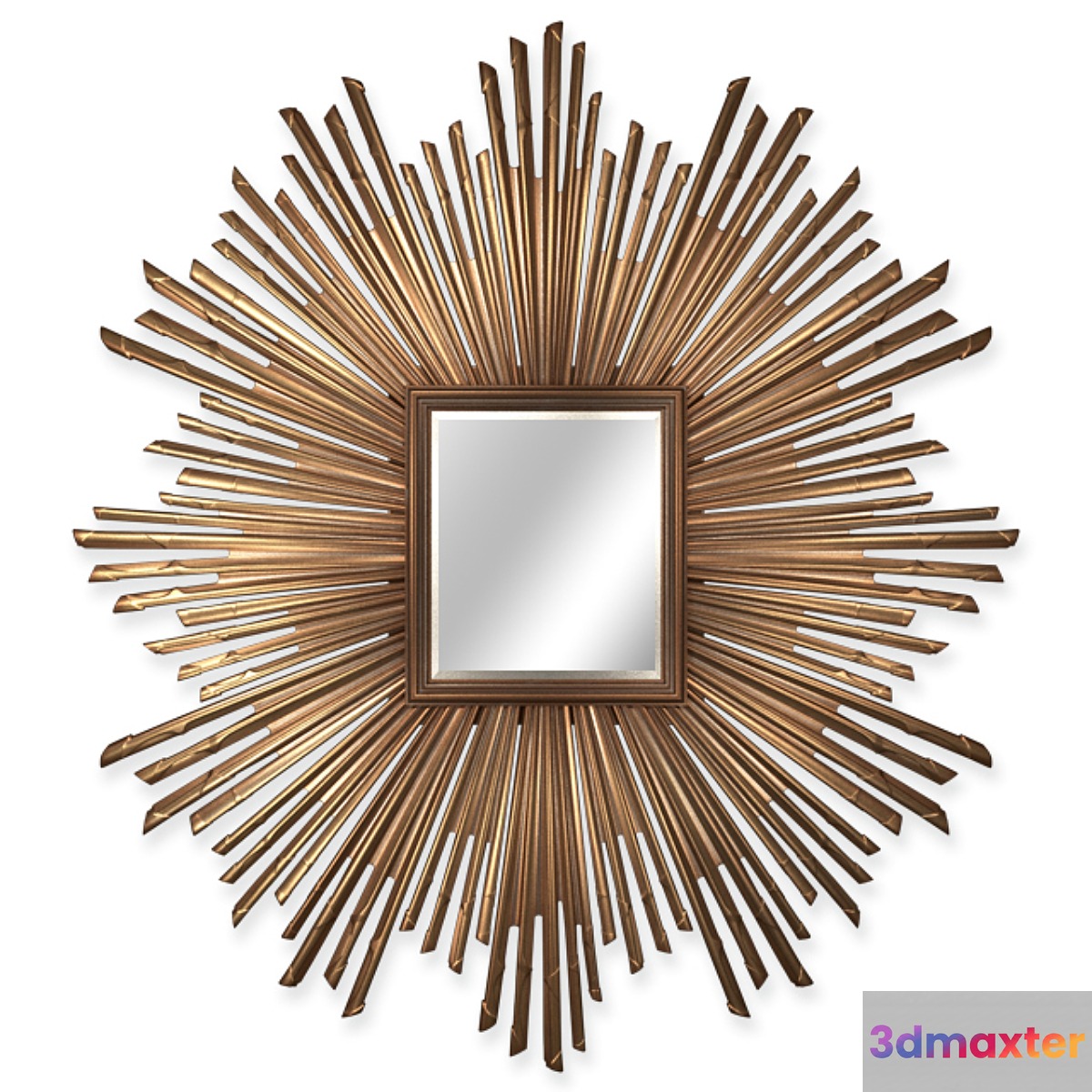 Restoration Hardware 17th C. Sunburst Mirror 3D Max