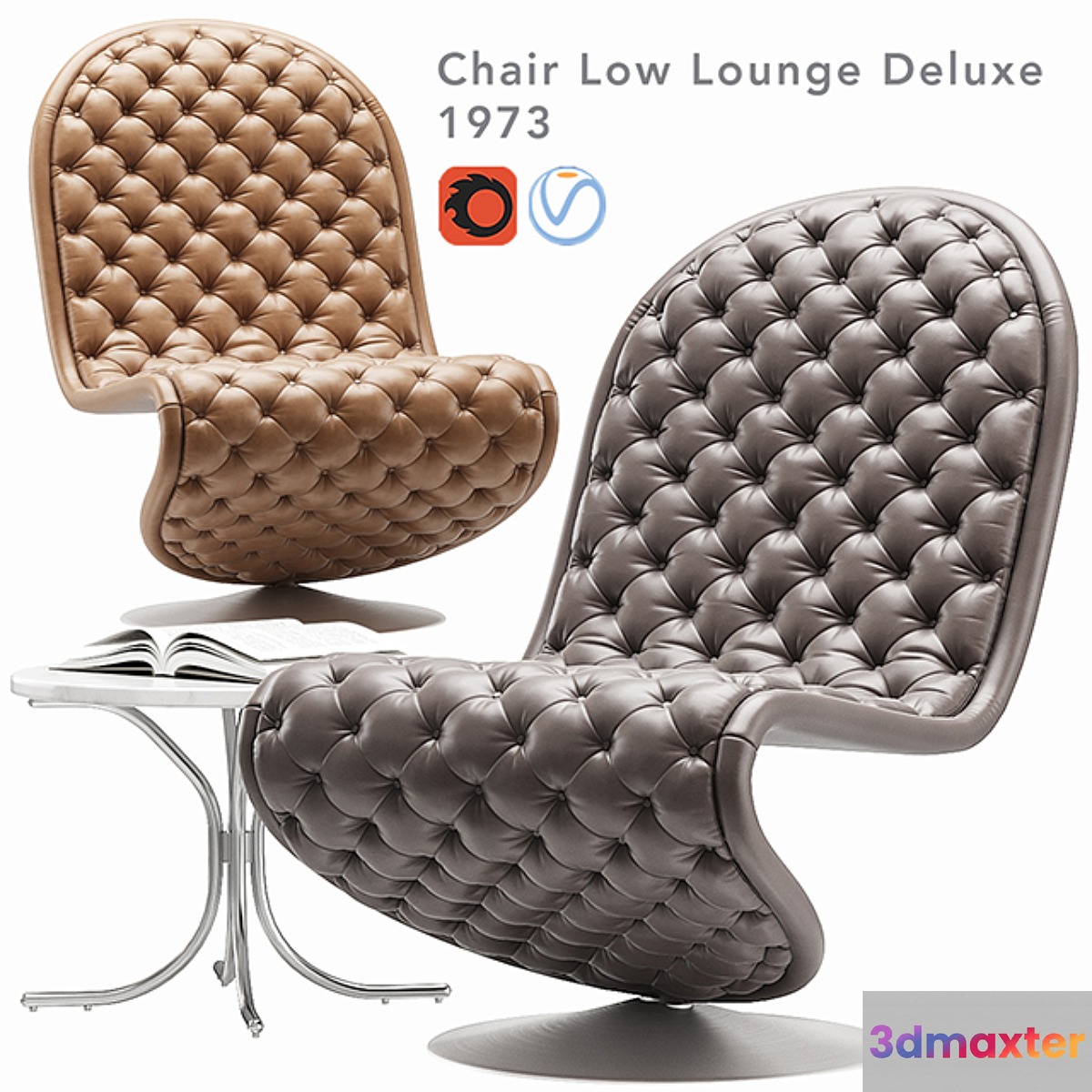 verpan system 123 lounge chair 3D Max