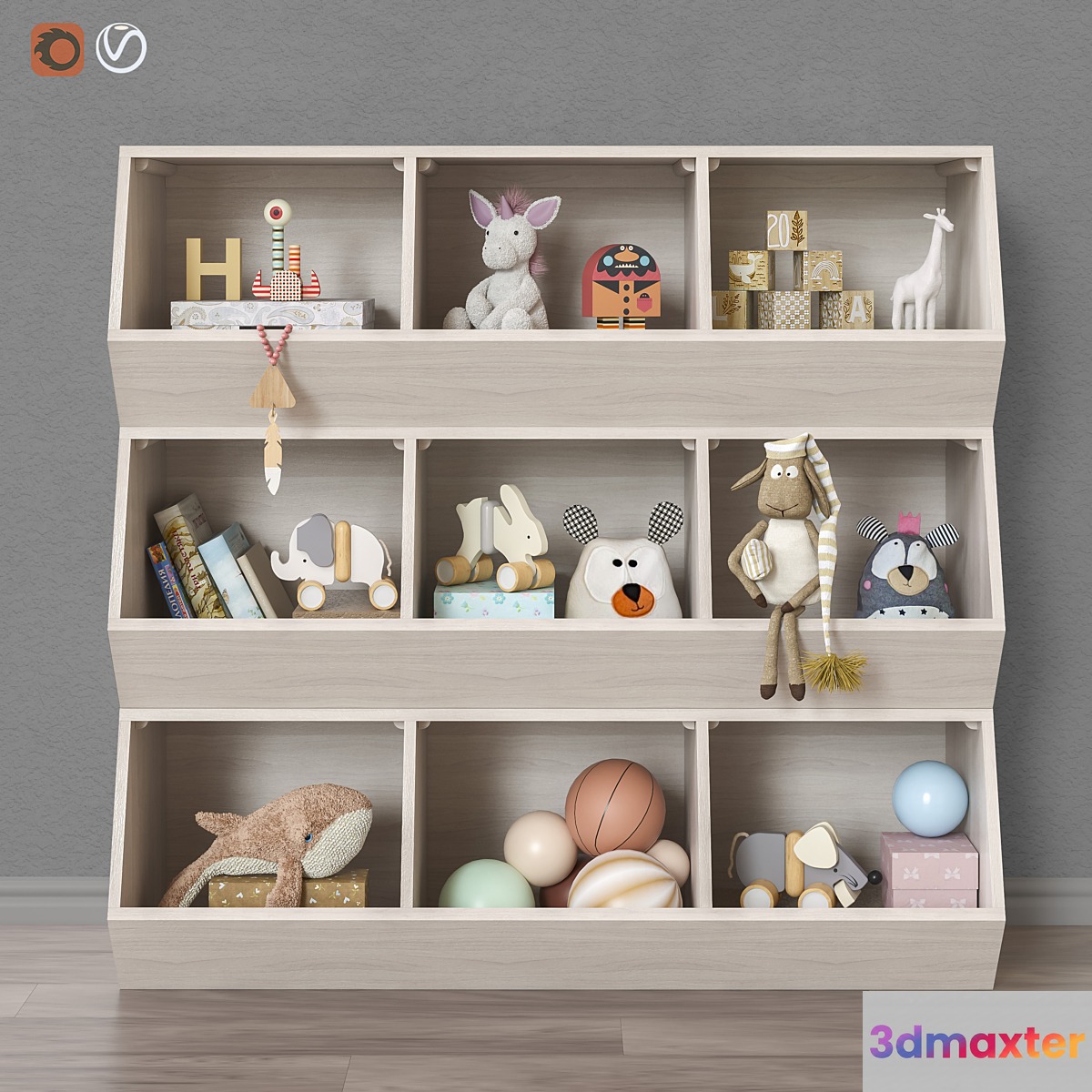Toys and furniture set 37 (3 colors)