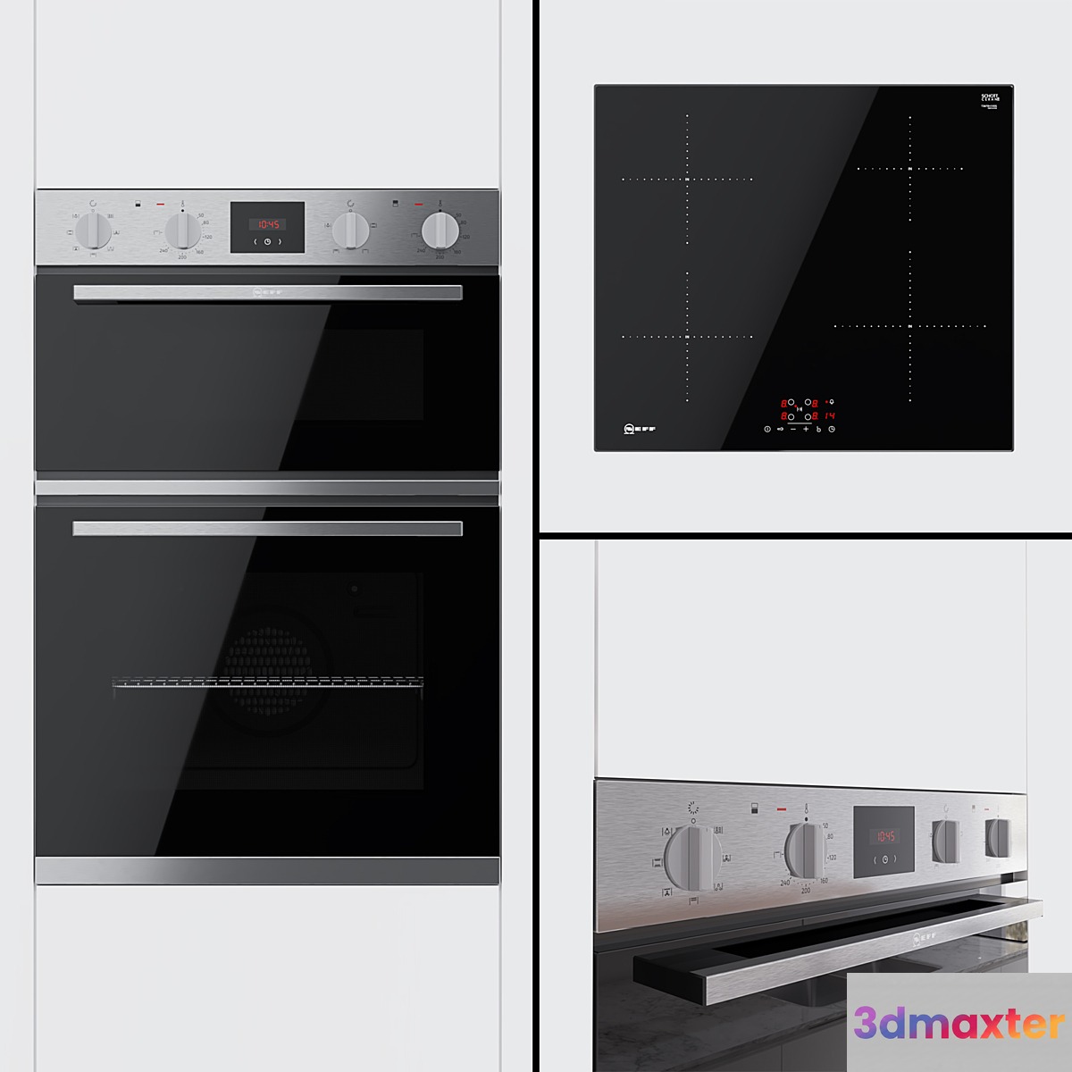 Neff - double oven U1HCC0AN0B and hob T36FB41X0G