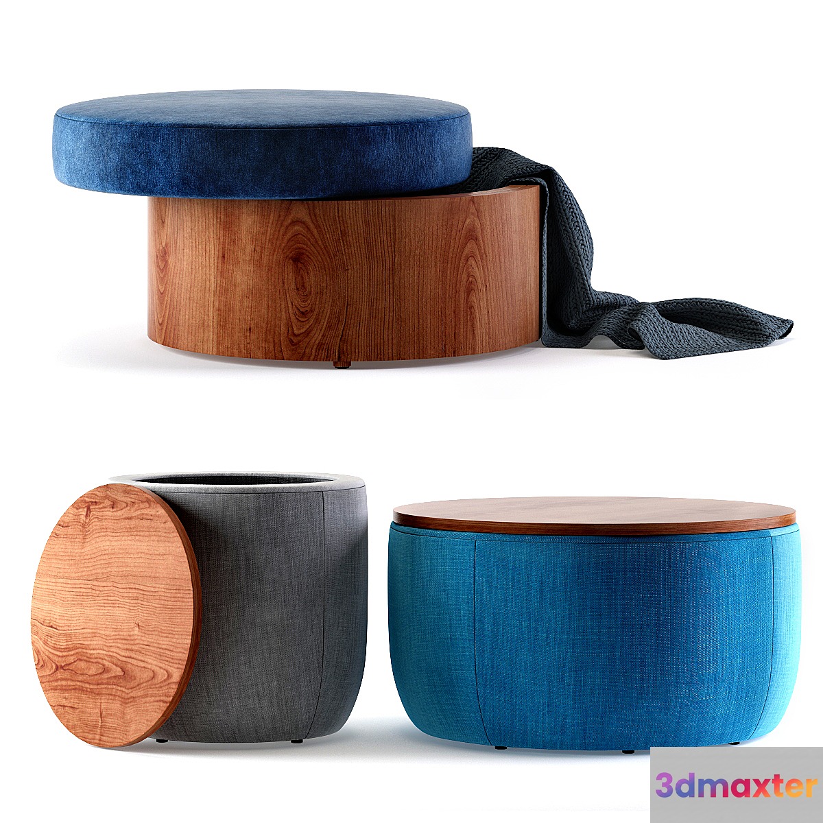 West Elm Storage Ottomans - No.2