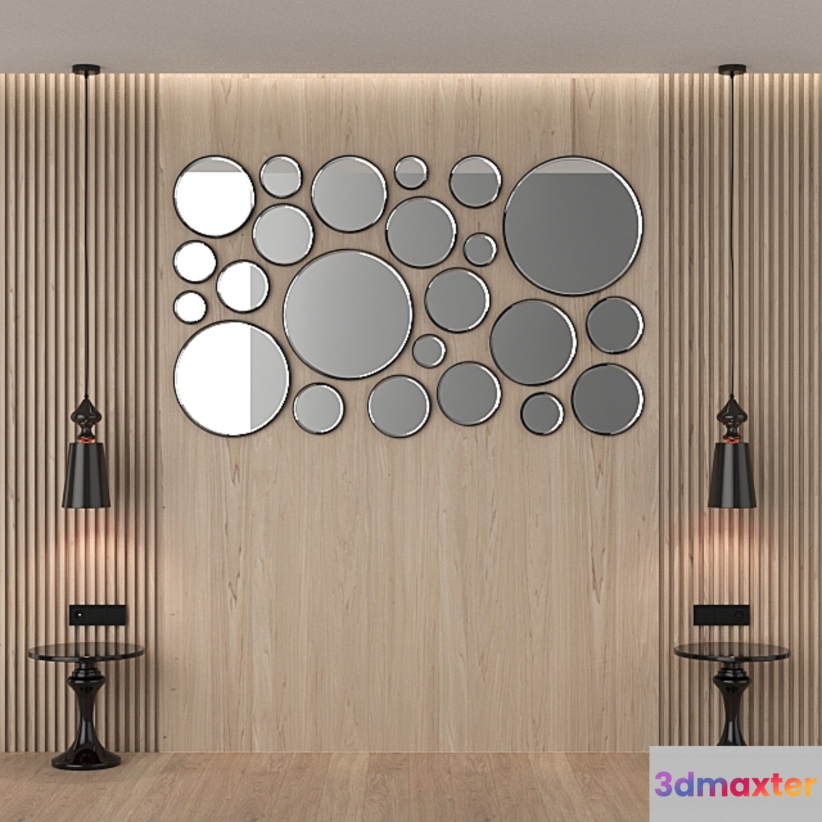 Decor for bedroom 2. 3D Max