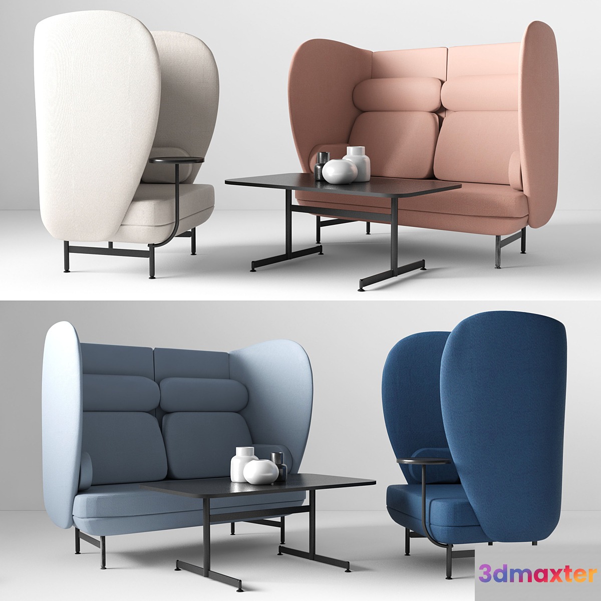 Fritz hansen plenum sofas 3D Max