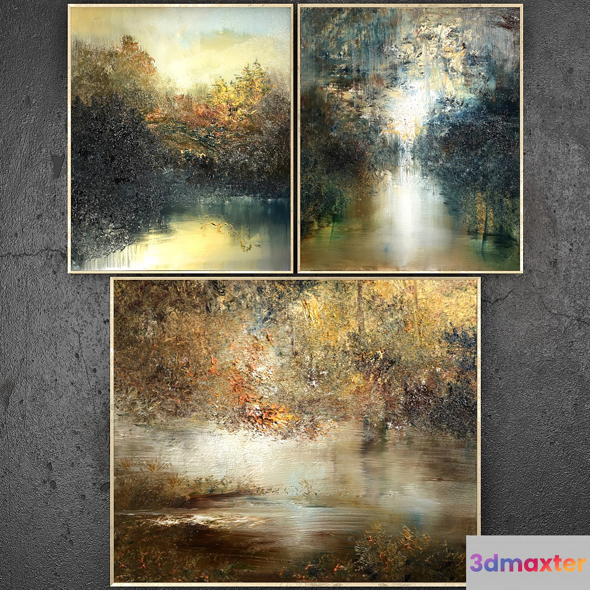 Paintings abstract | set 319 3D Max