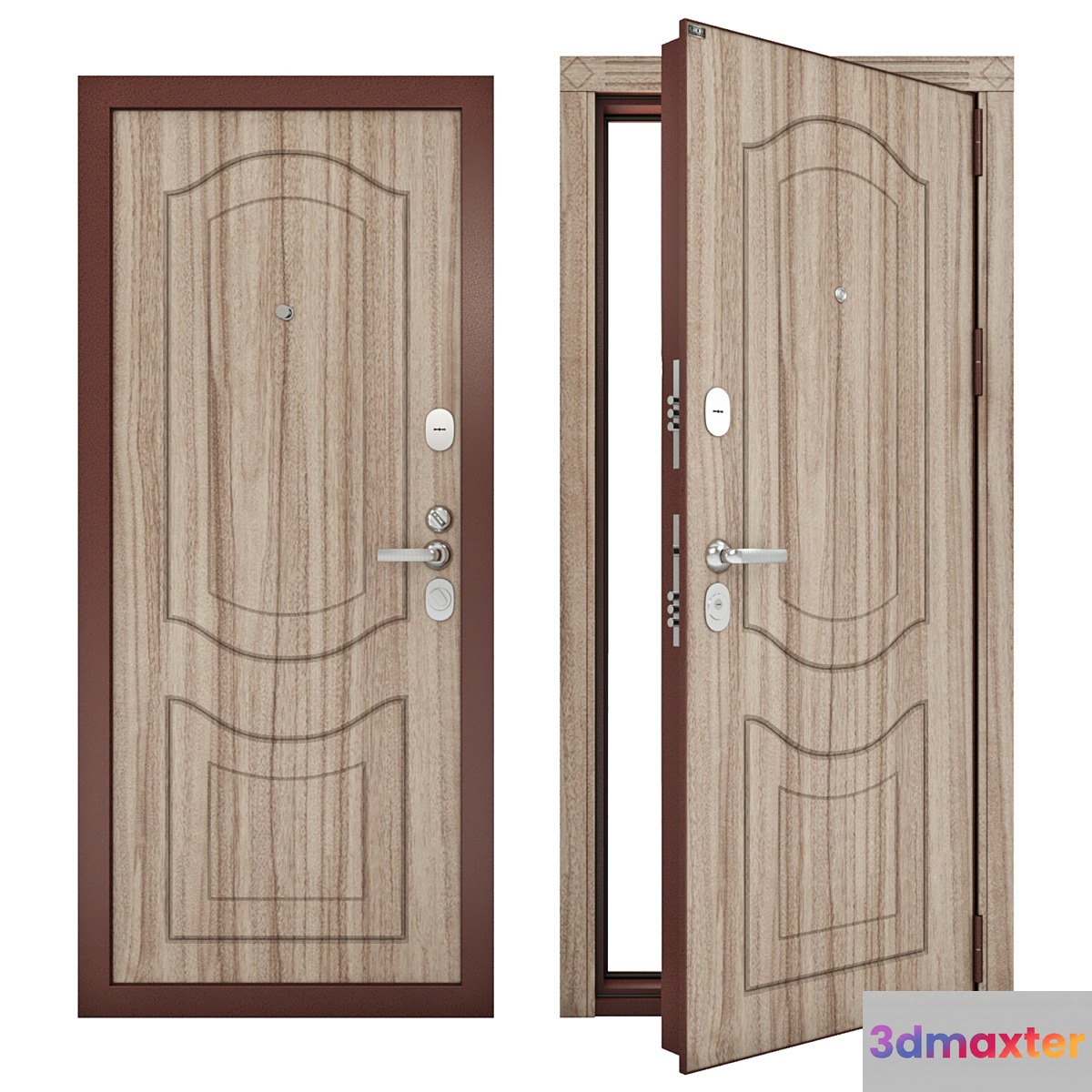 Steel entrance doors Groff P (Premium) p3-300 3D Max
