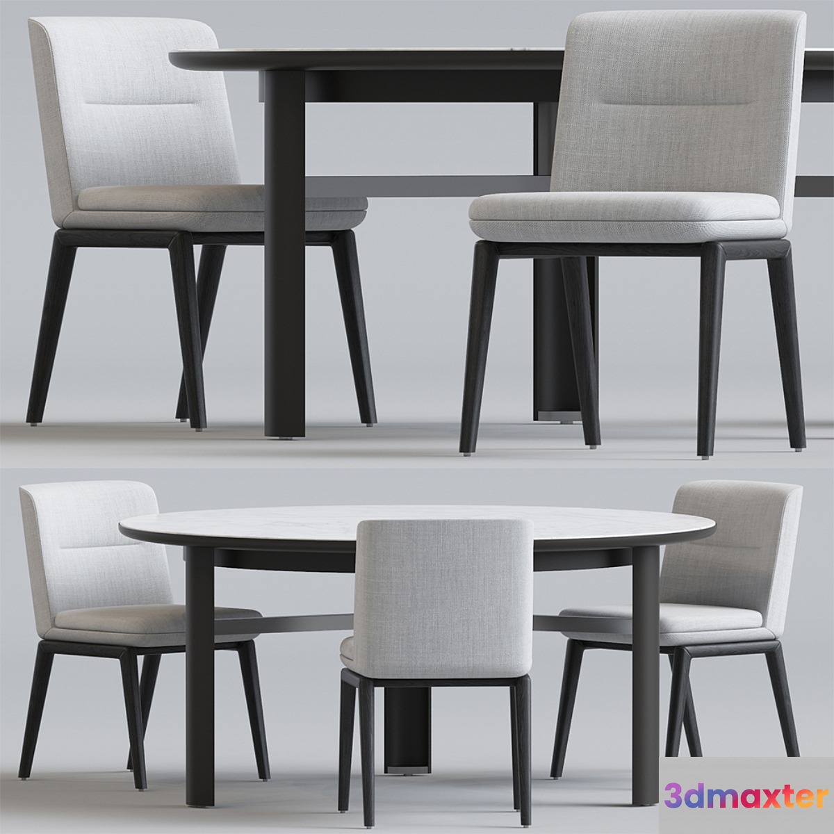 Minotti Lance chair set