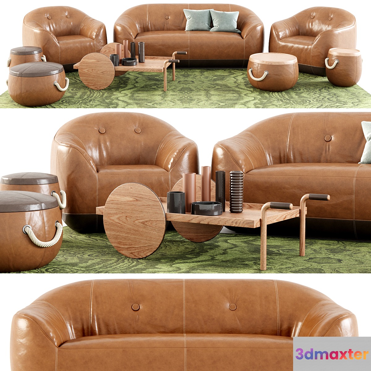 Natuzzi Italia Furrow Set