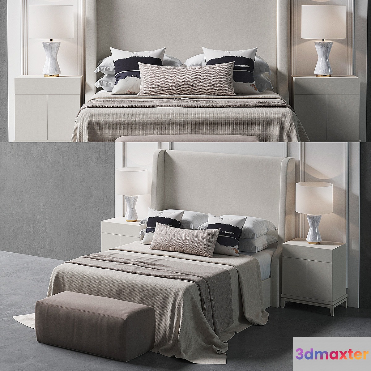 Juno bed fbc london 3D Max
