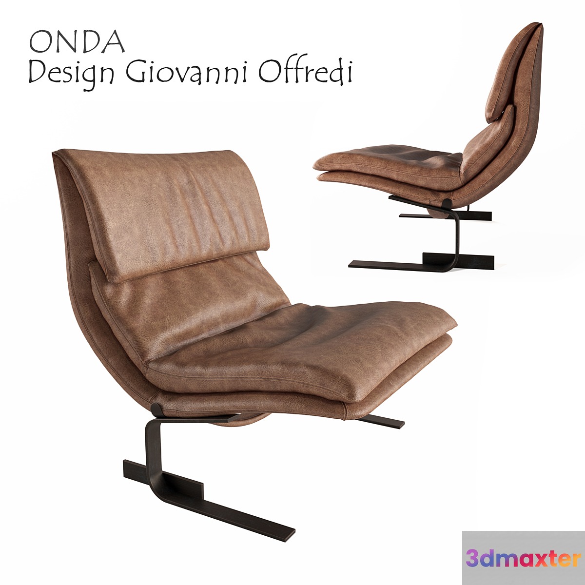 Onda Chair. Saporiti italia 3D Max