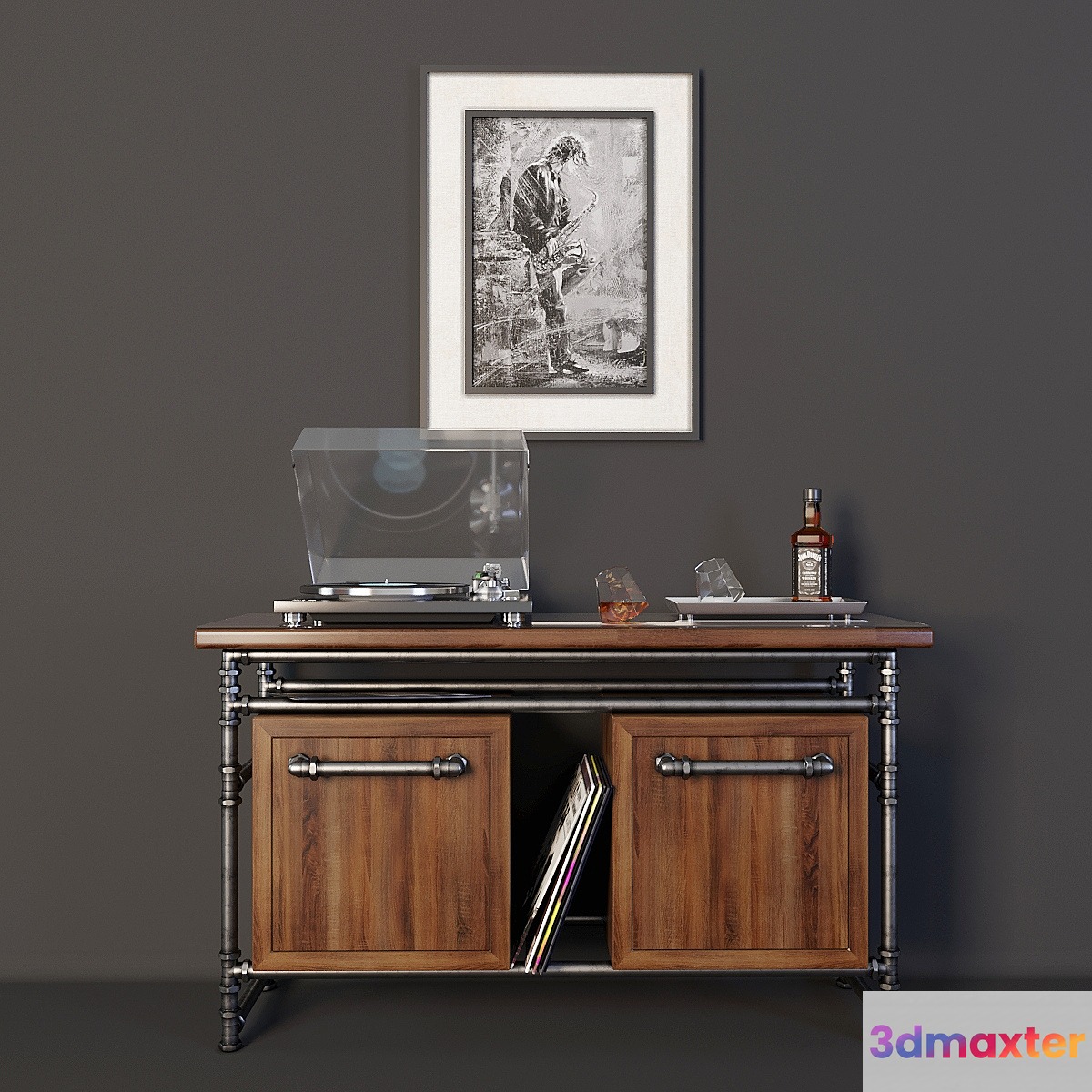 Loft Style Cupboard Loft 3D Max