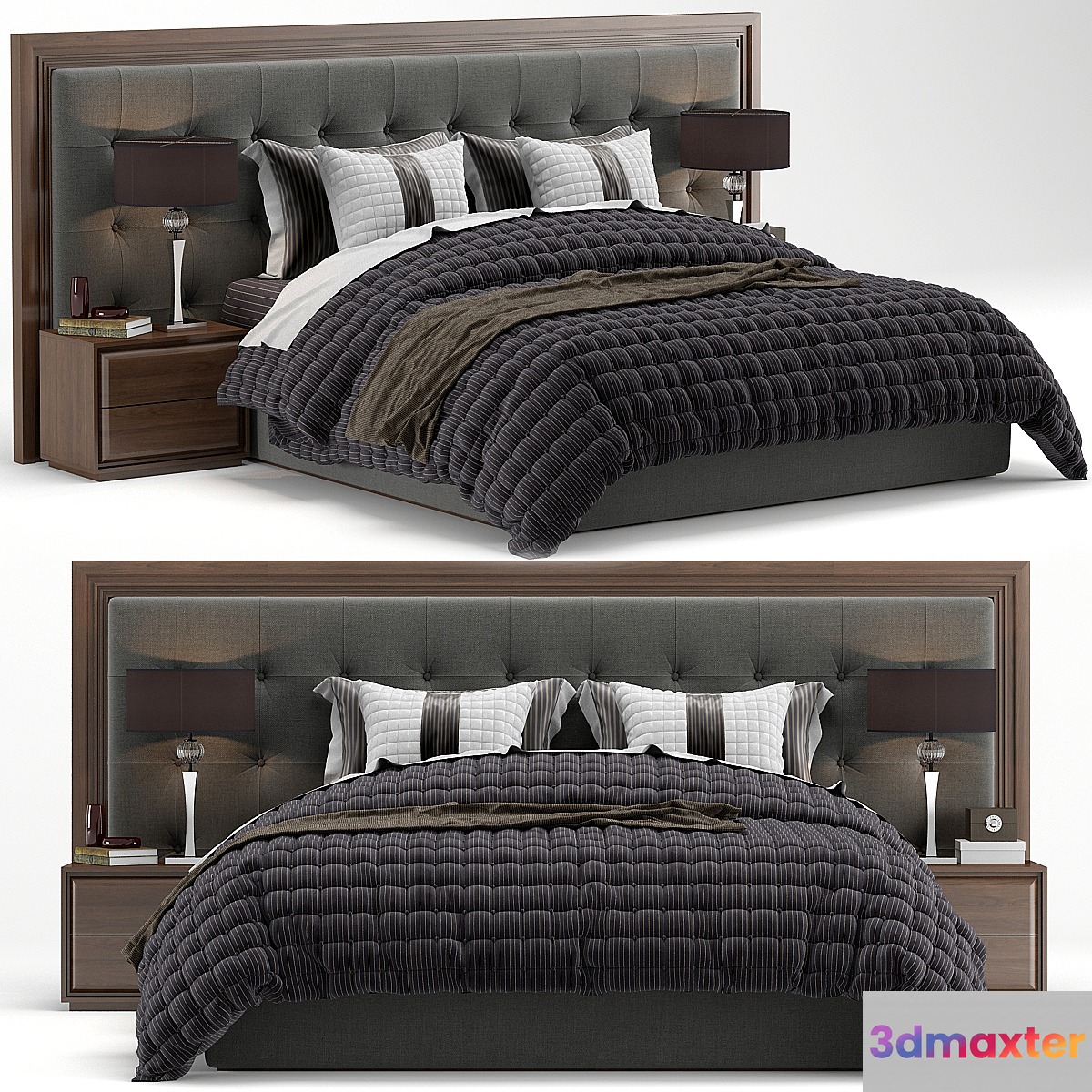 Bed Enya Quadri Porada 3D Max