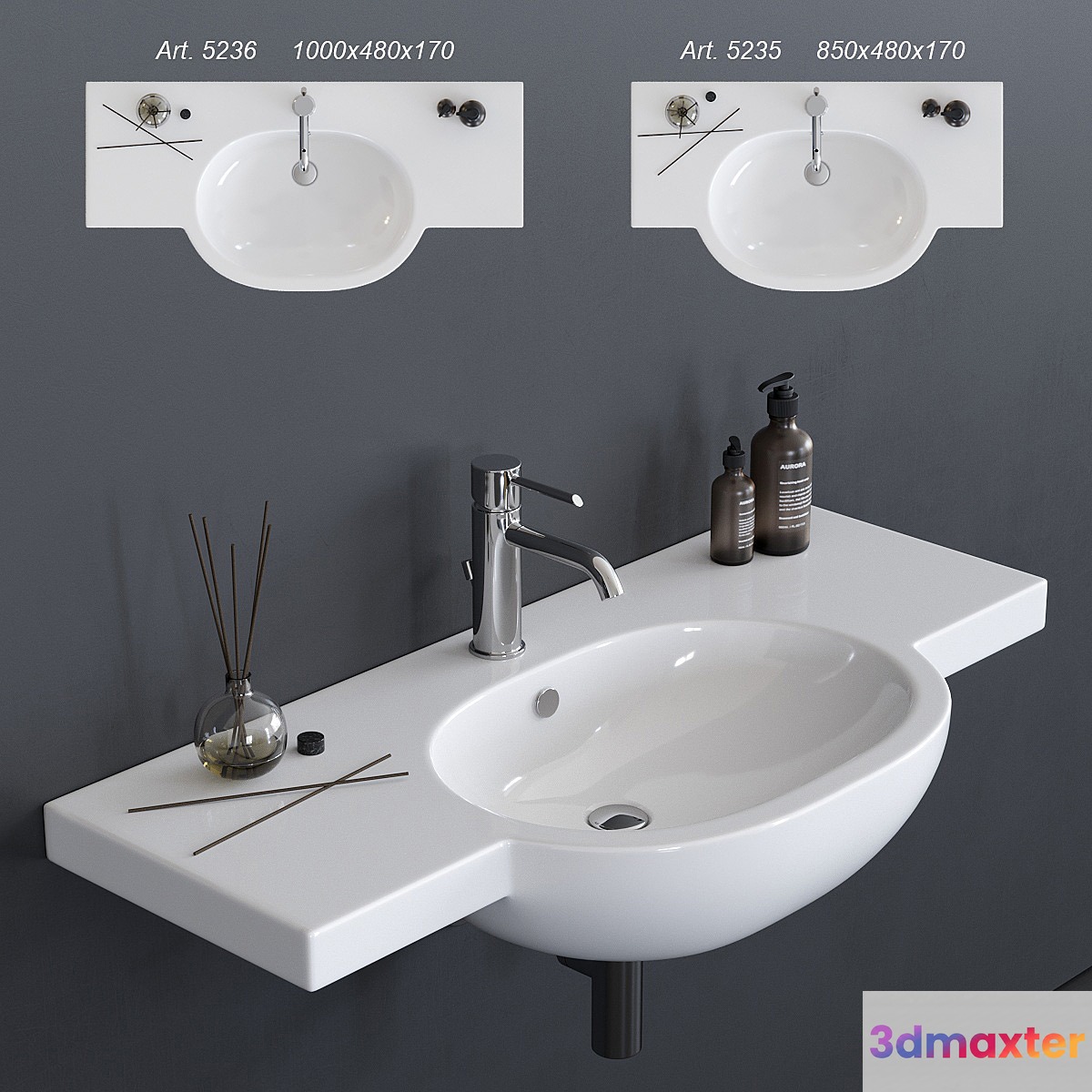 GALASSIA M2 Washbasin art. 5235 art. 5236 - No.4