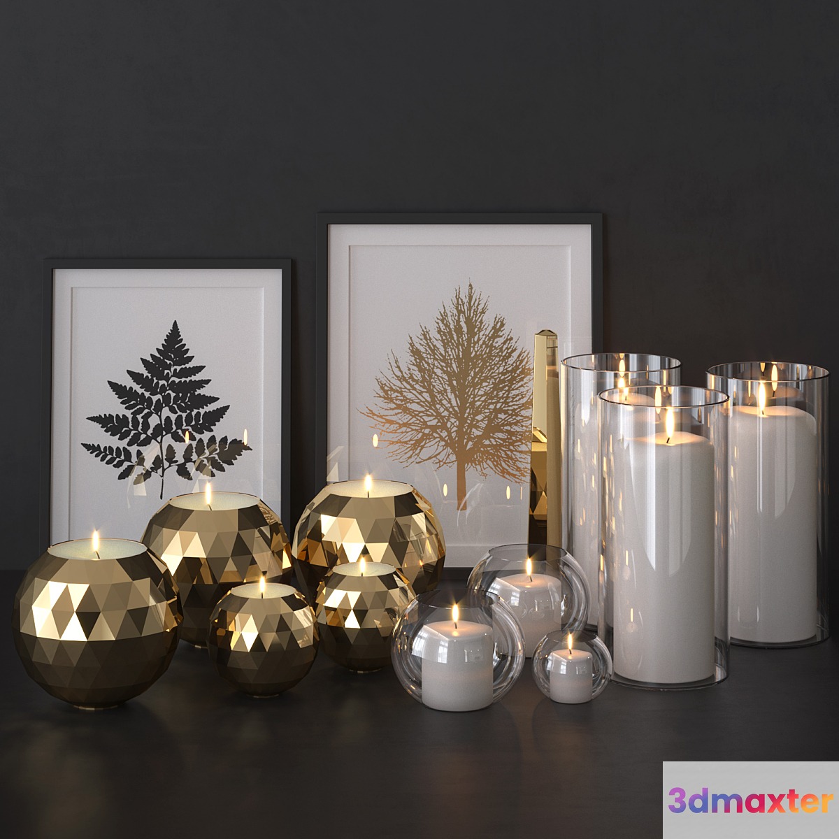 Candles - No.3 3D Max