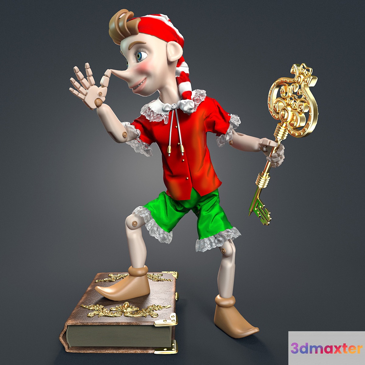 Pinocchio 3D Max