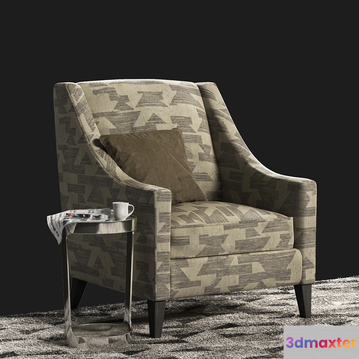 CARA TALL CHAIR 3D Max