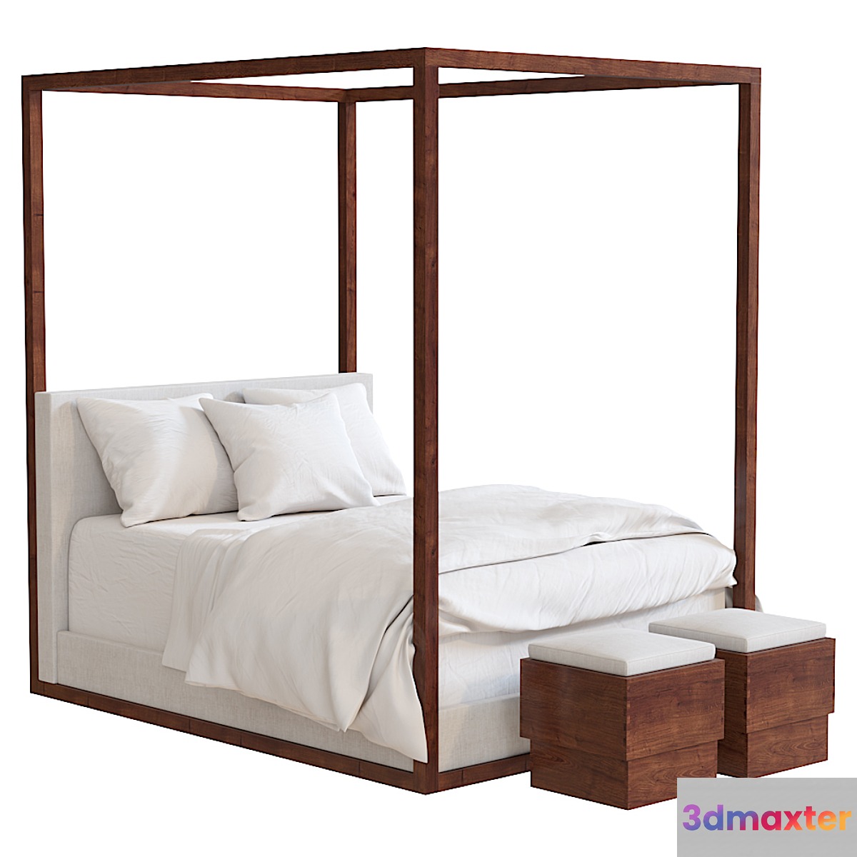 Ralph Lauren Desert Modern Canopy Bed (queen size) 3D Max