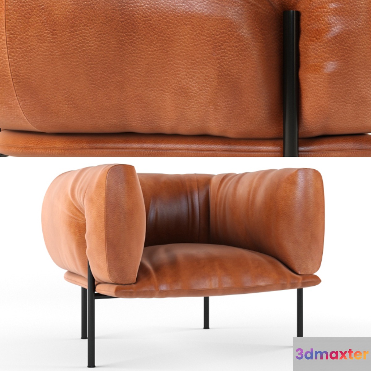 Think and shift chair 3D Max