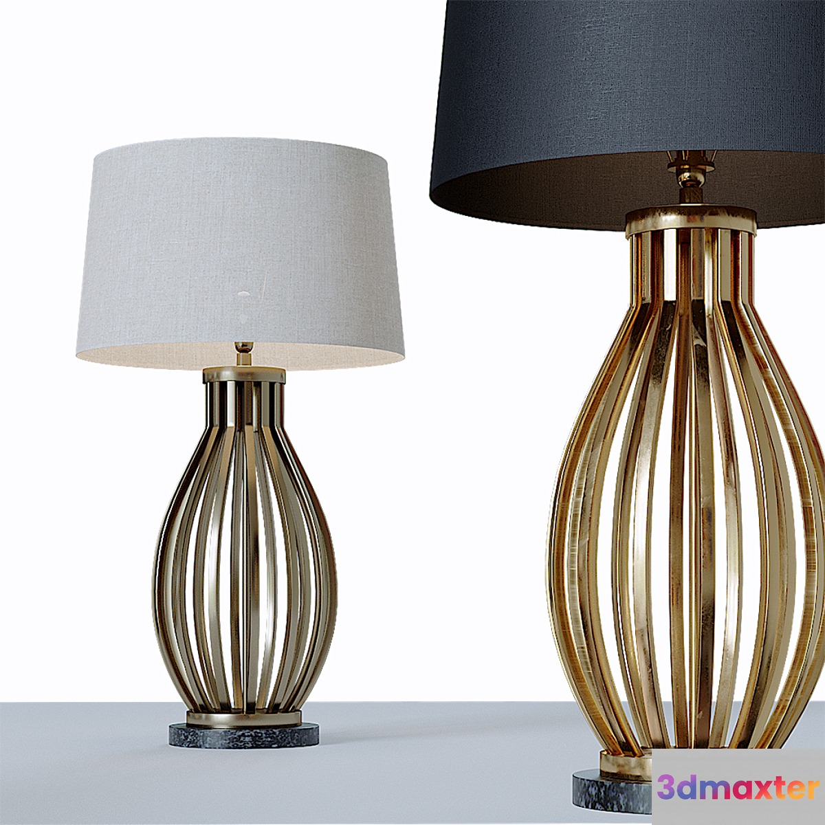 Grand Scale Architectural Vase Form Buffet Lamp