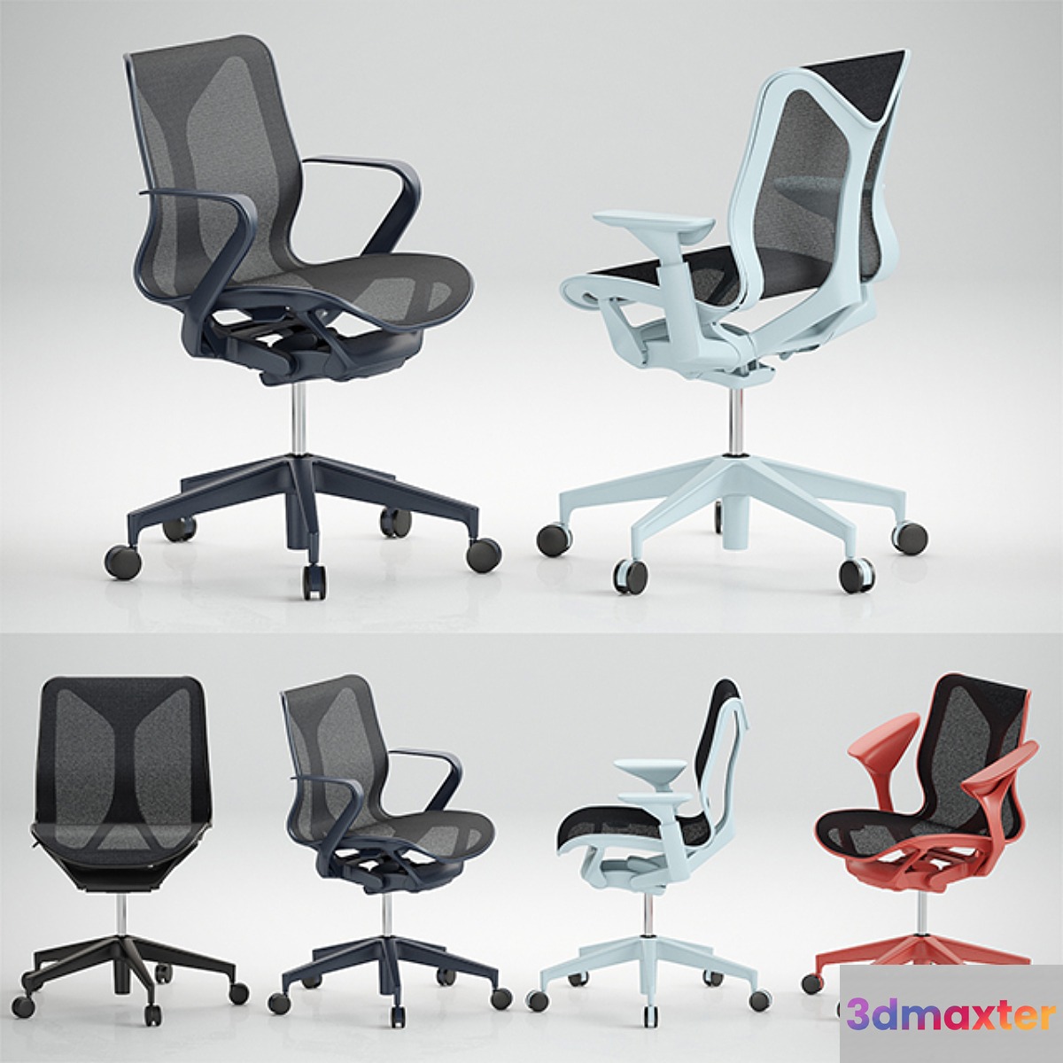 Cosm Chairs_Low Back 3D Max