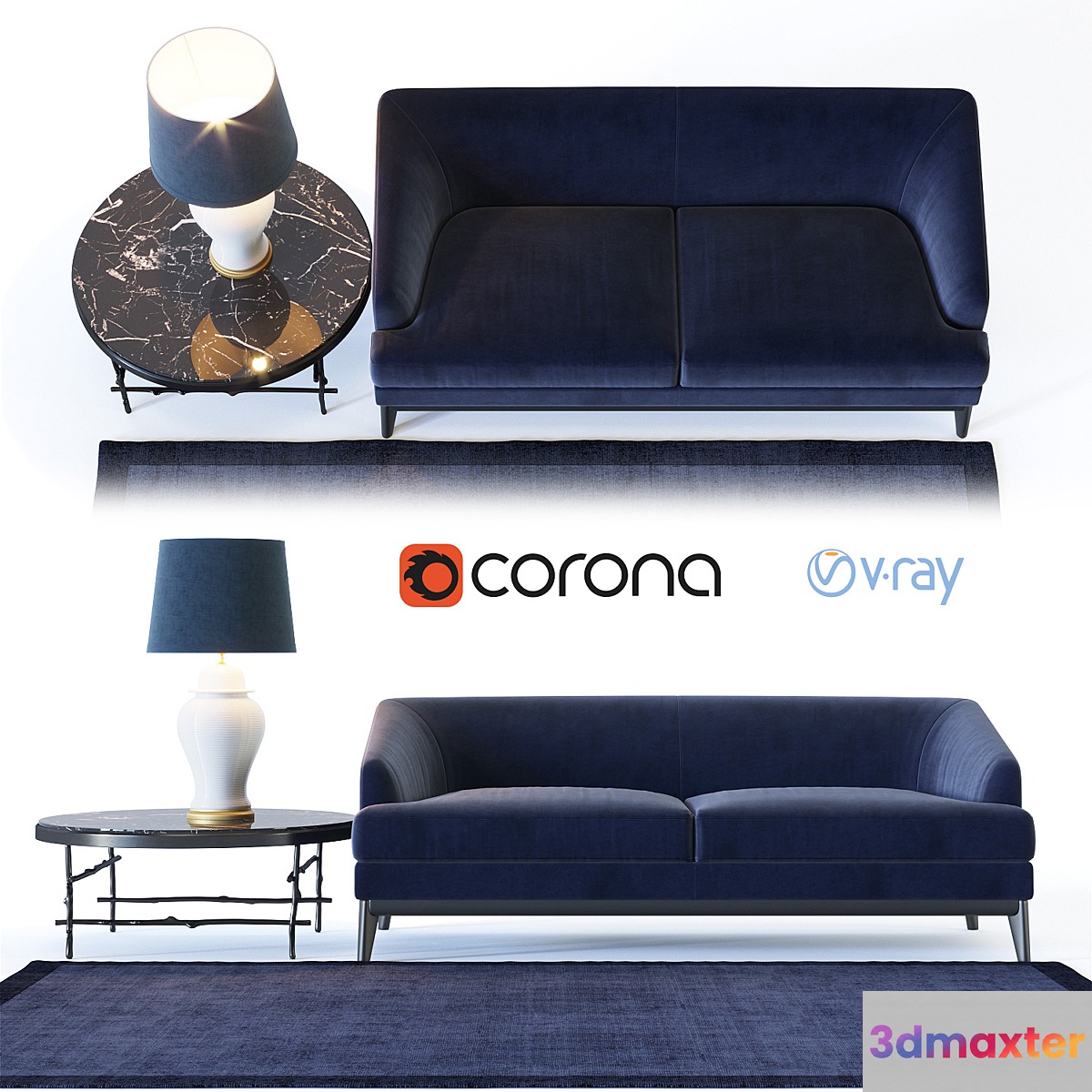 Eichholtz _ Monterey Sofa 3D Max Eichholtz _ Monterey Sofa 3D Max