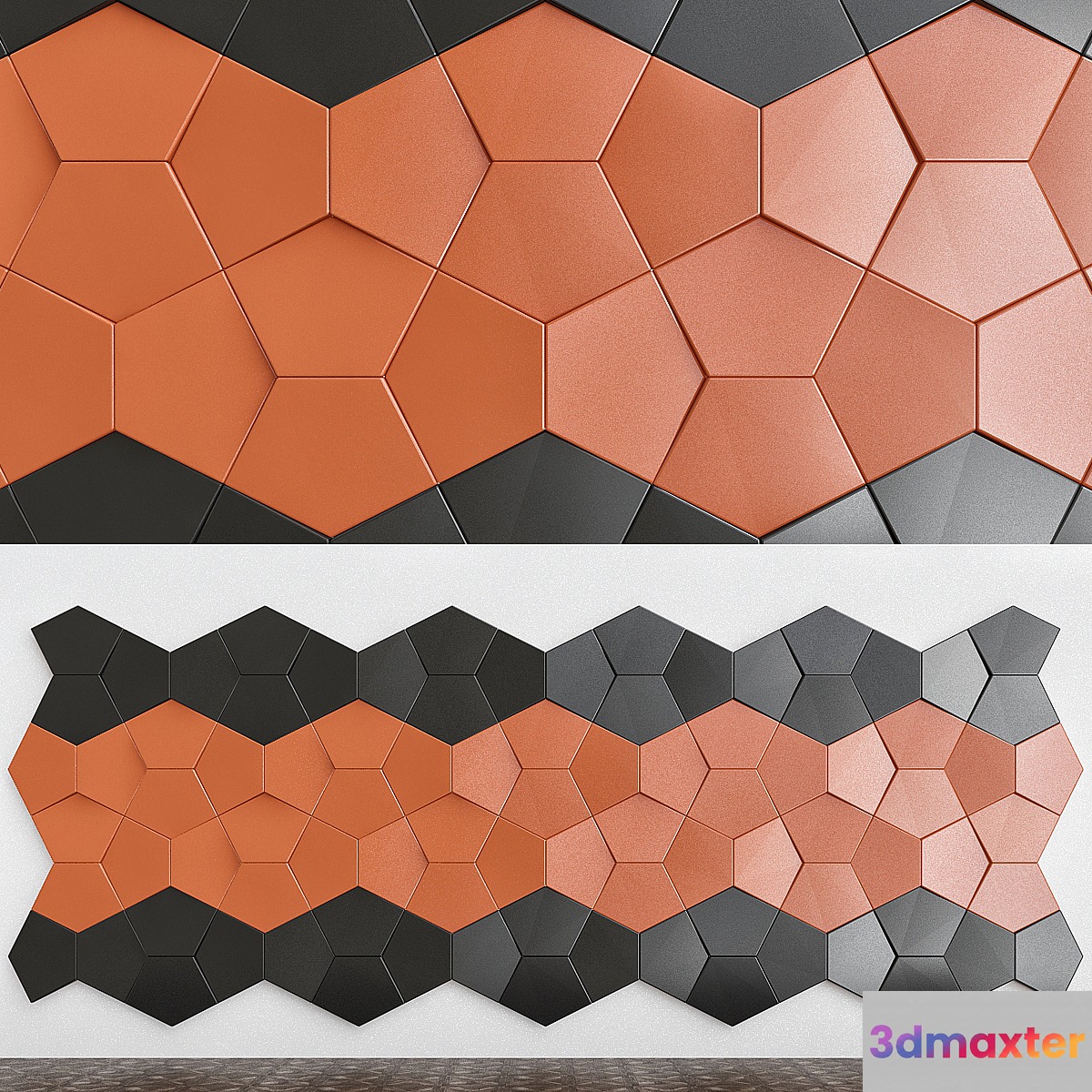 Plaster 3D panels Alivio Nexus series - No.2