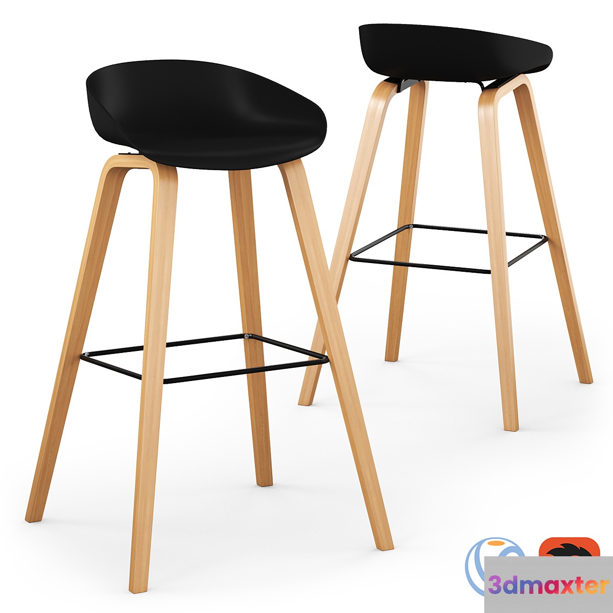 Cult Living Milano Bar Stool 3D Max