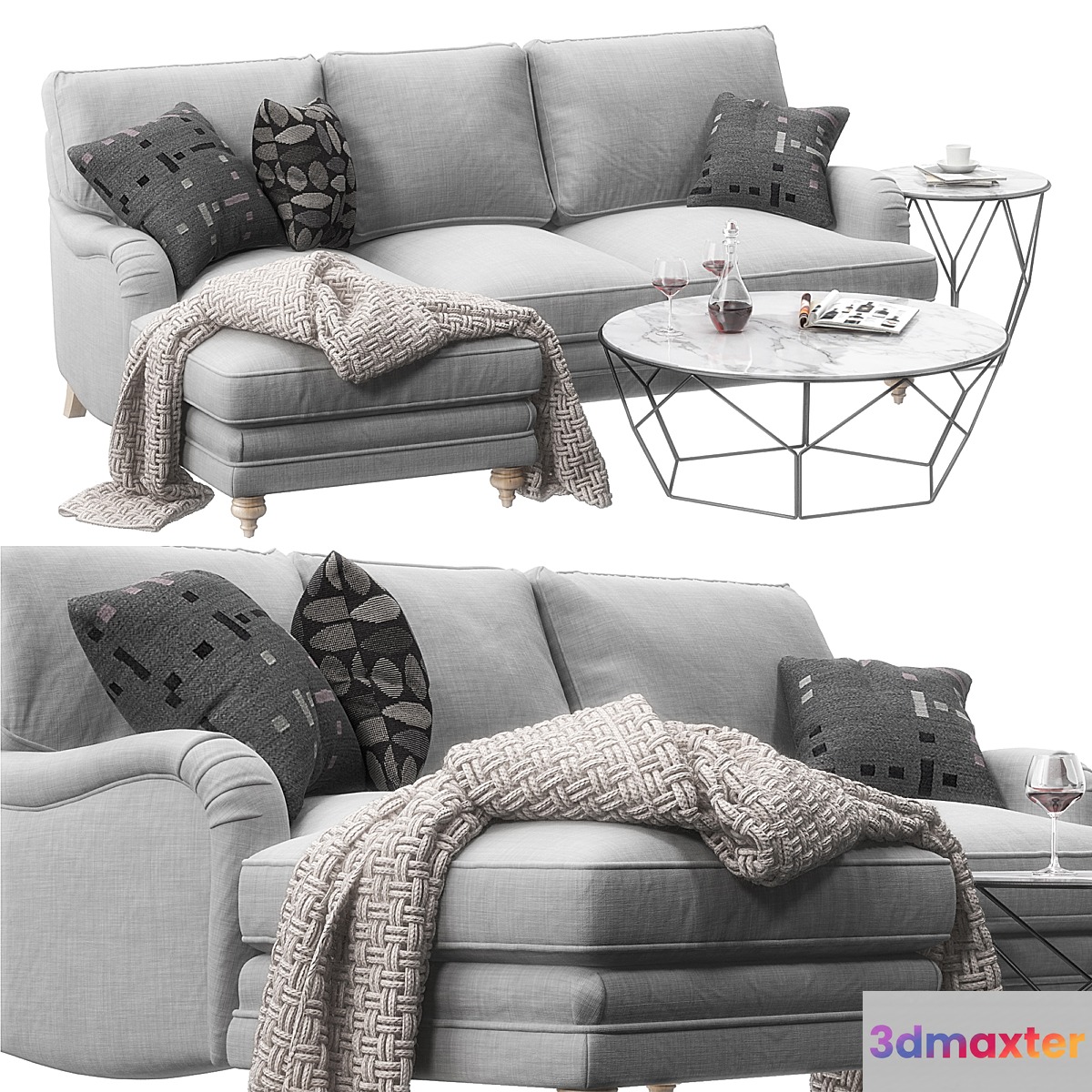 Sofa Miss Daisy set 3D Max