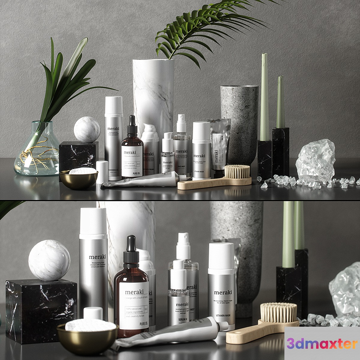 bathroom set 02 3D Max