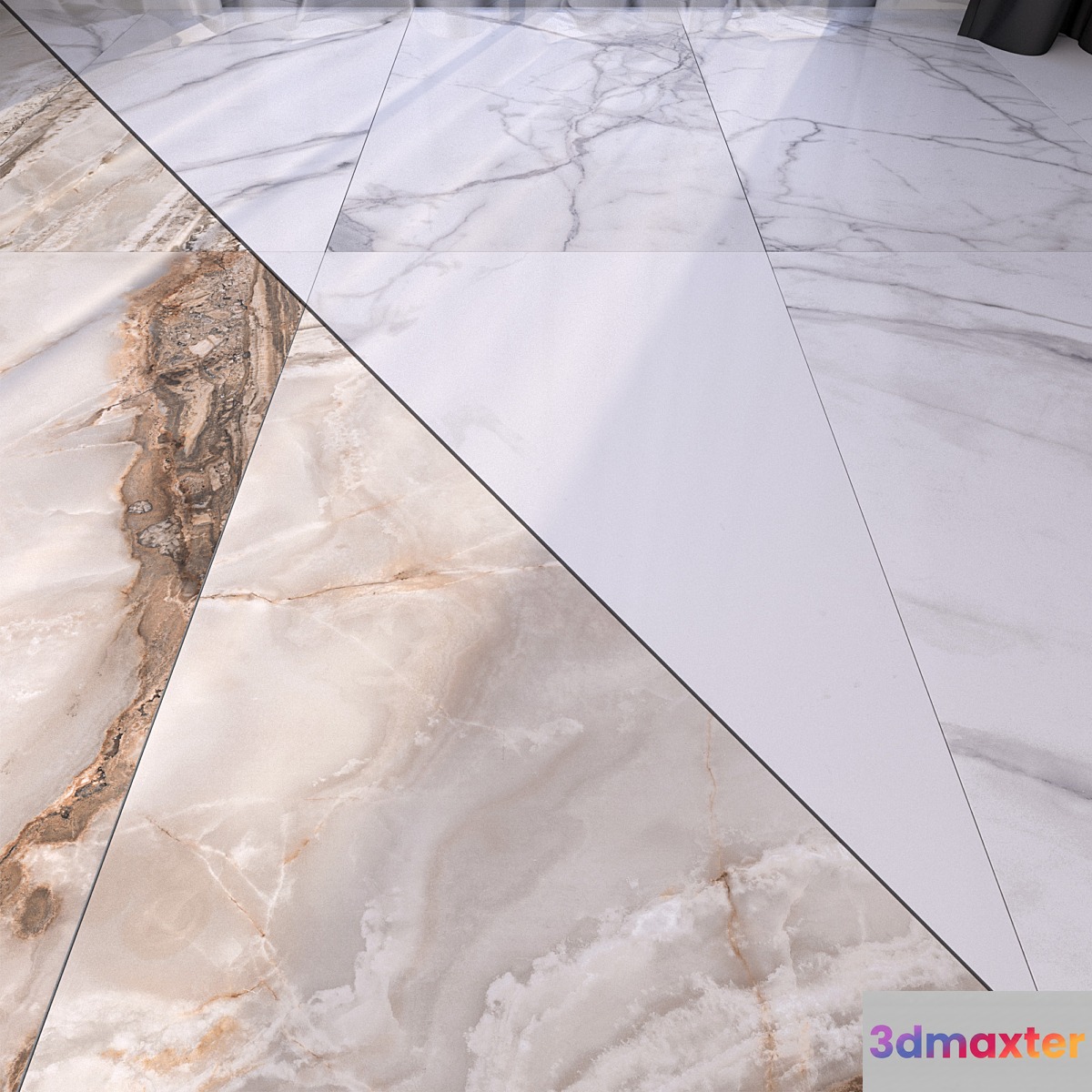 Marble Floor Set 29 3D Max