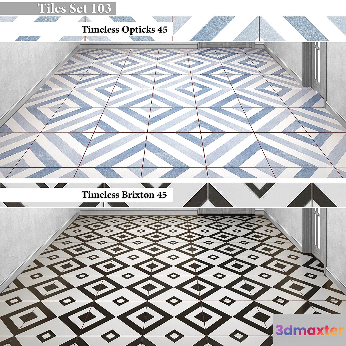 Tiles set 103 3D Max